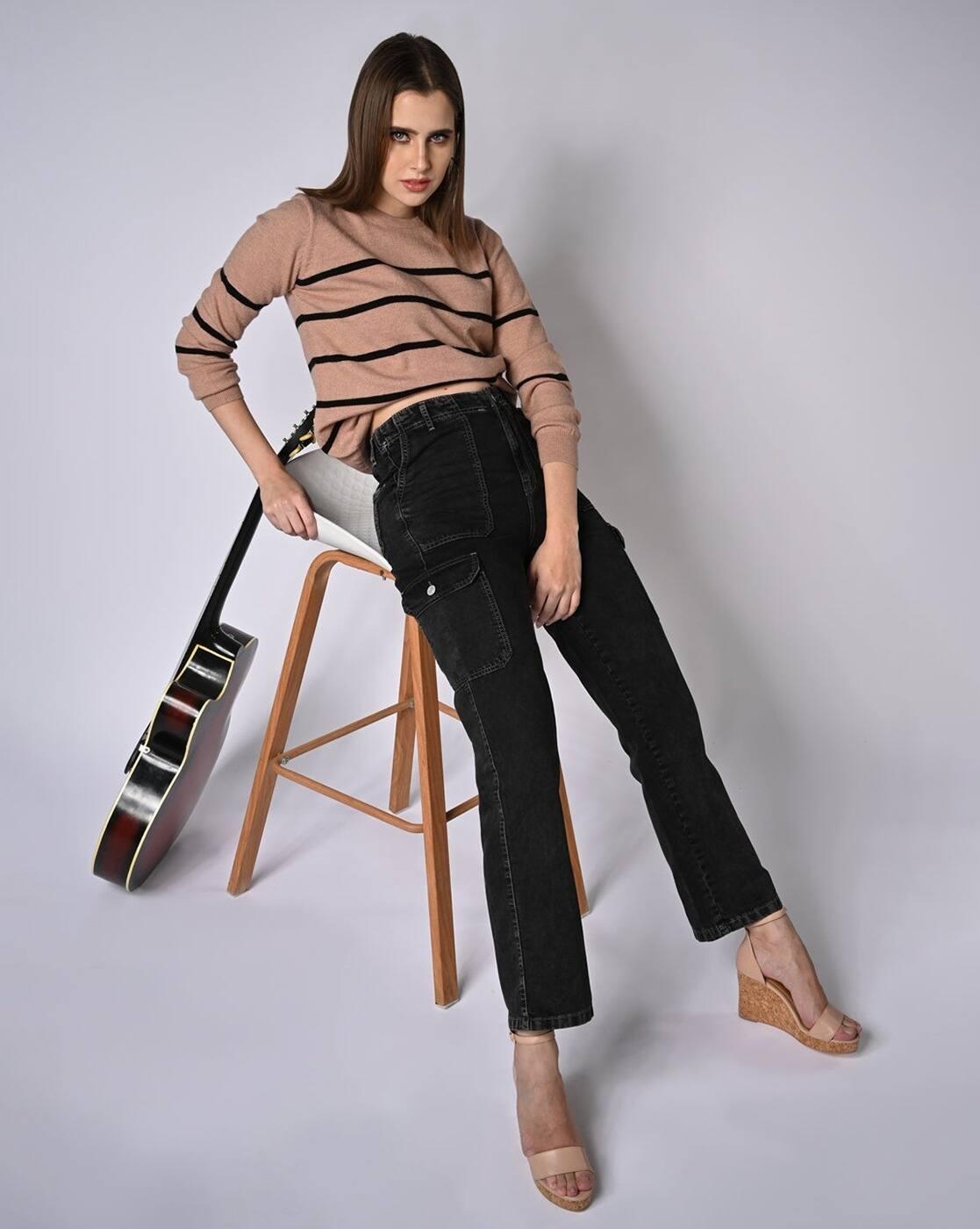 Women Striped Slim Fit Pullover