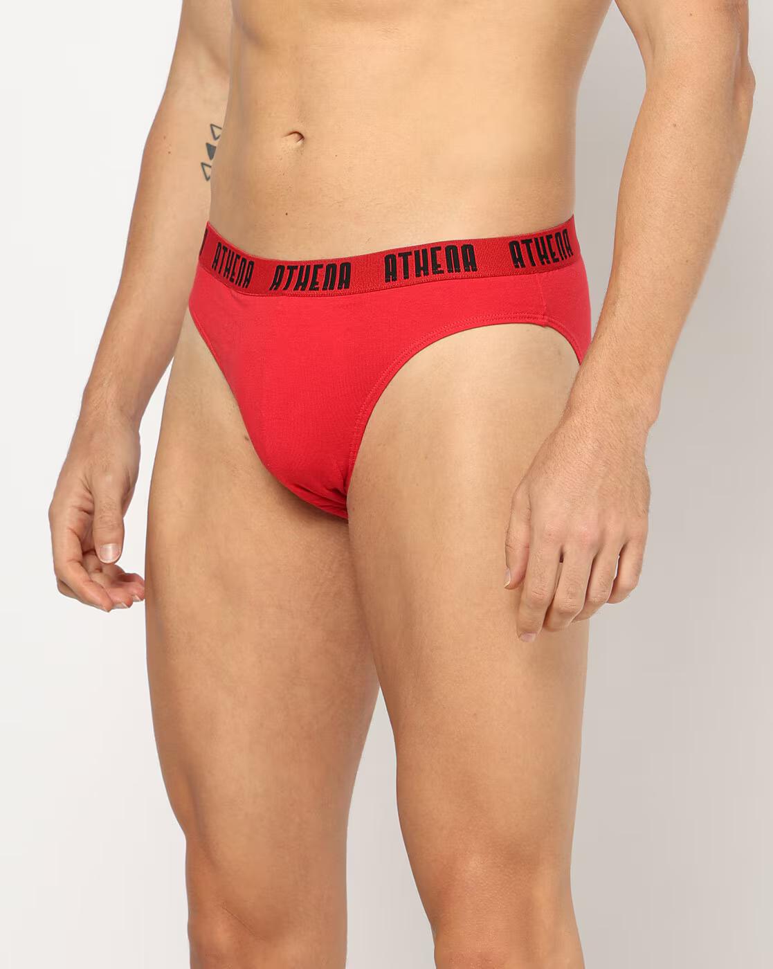 Men Pack of 3 Assorted Briefs-Cooling Cotton & Stretch