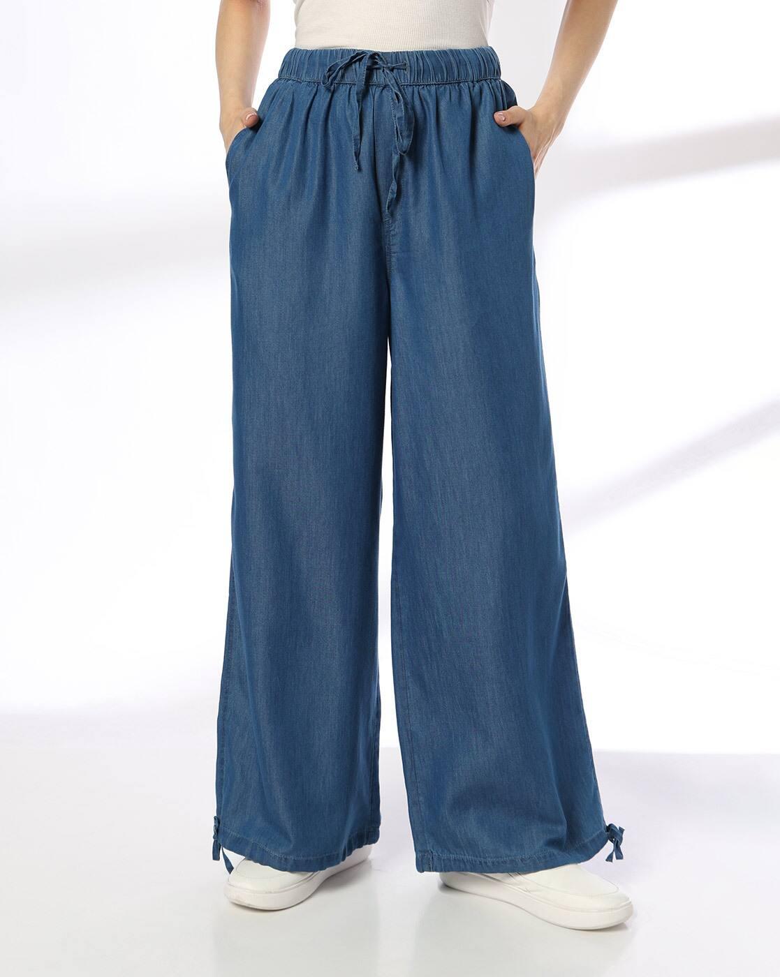 Women Regular Fit Pants with Insert Pockets