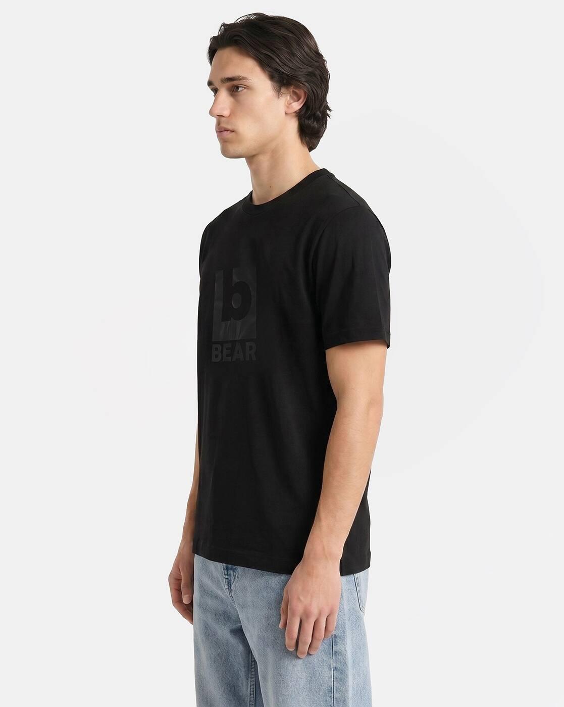 Men Typographic Print Regular Fit T-Shirt