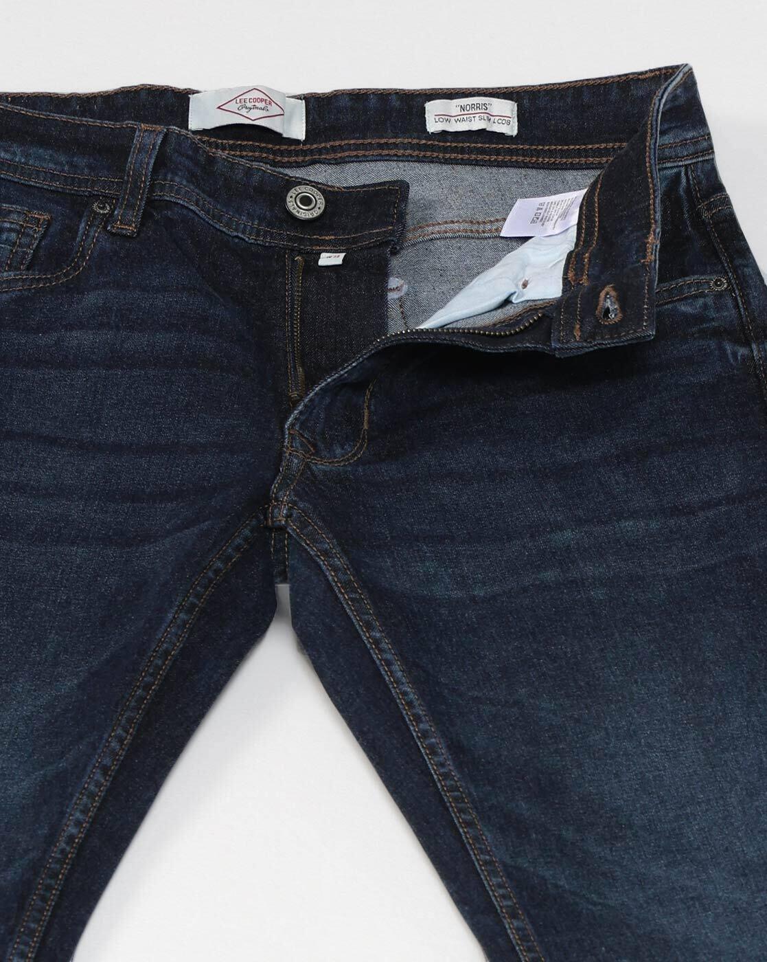 Men Lightly Washed Slim Fit Jeans