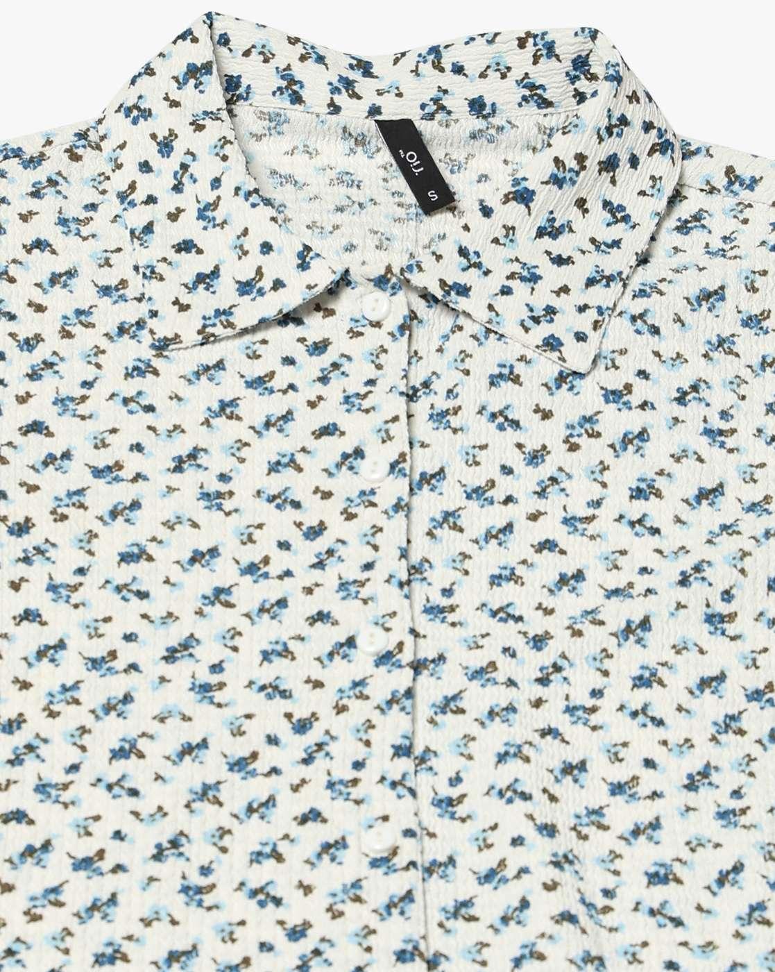 Women Floral Regular Fit Cropped Shirt