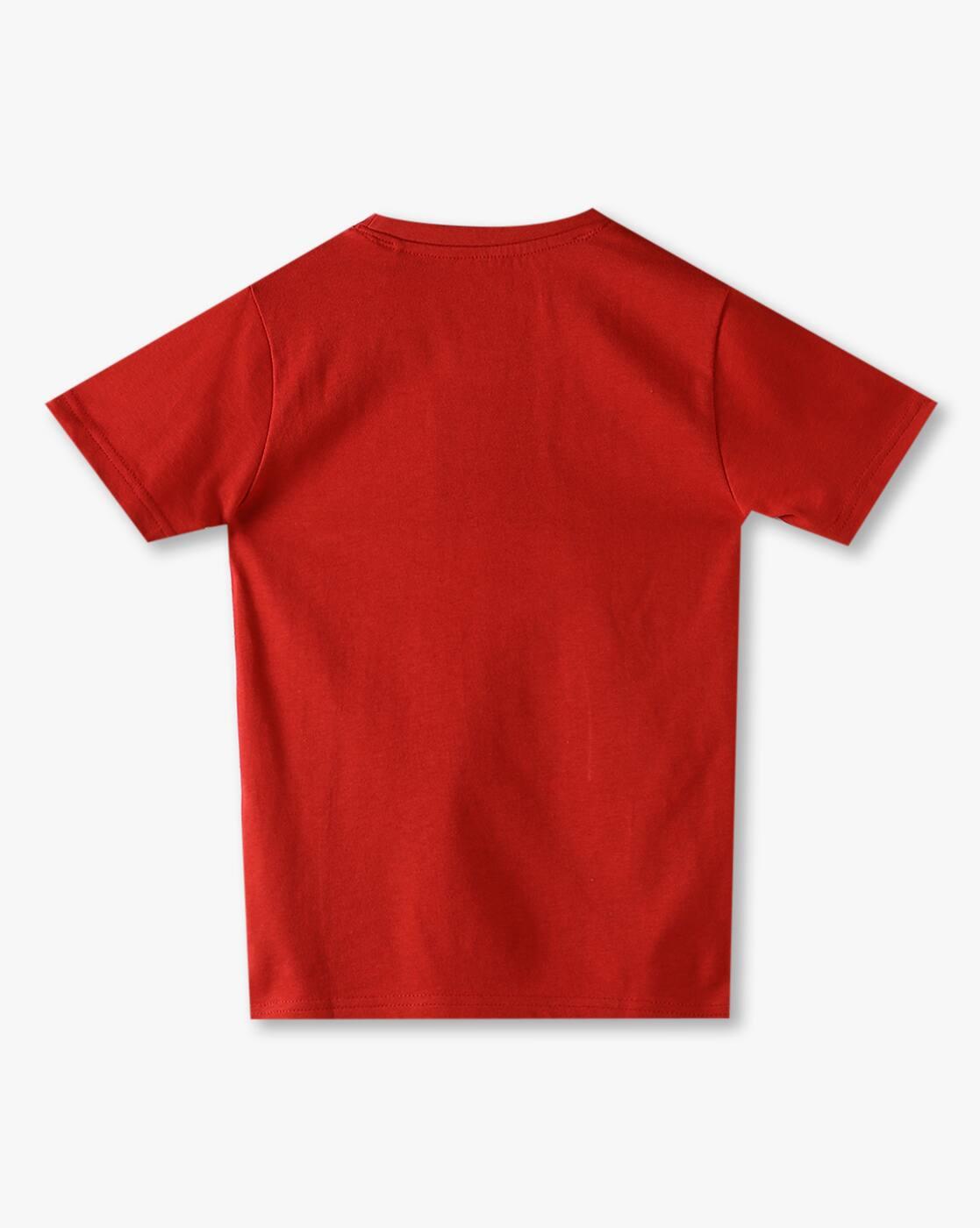 Boys Minions Print Tailored Fit Round-Neck T-Shirt