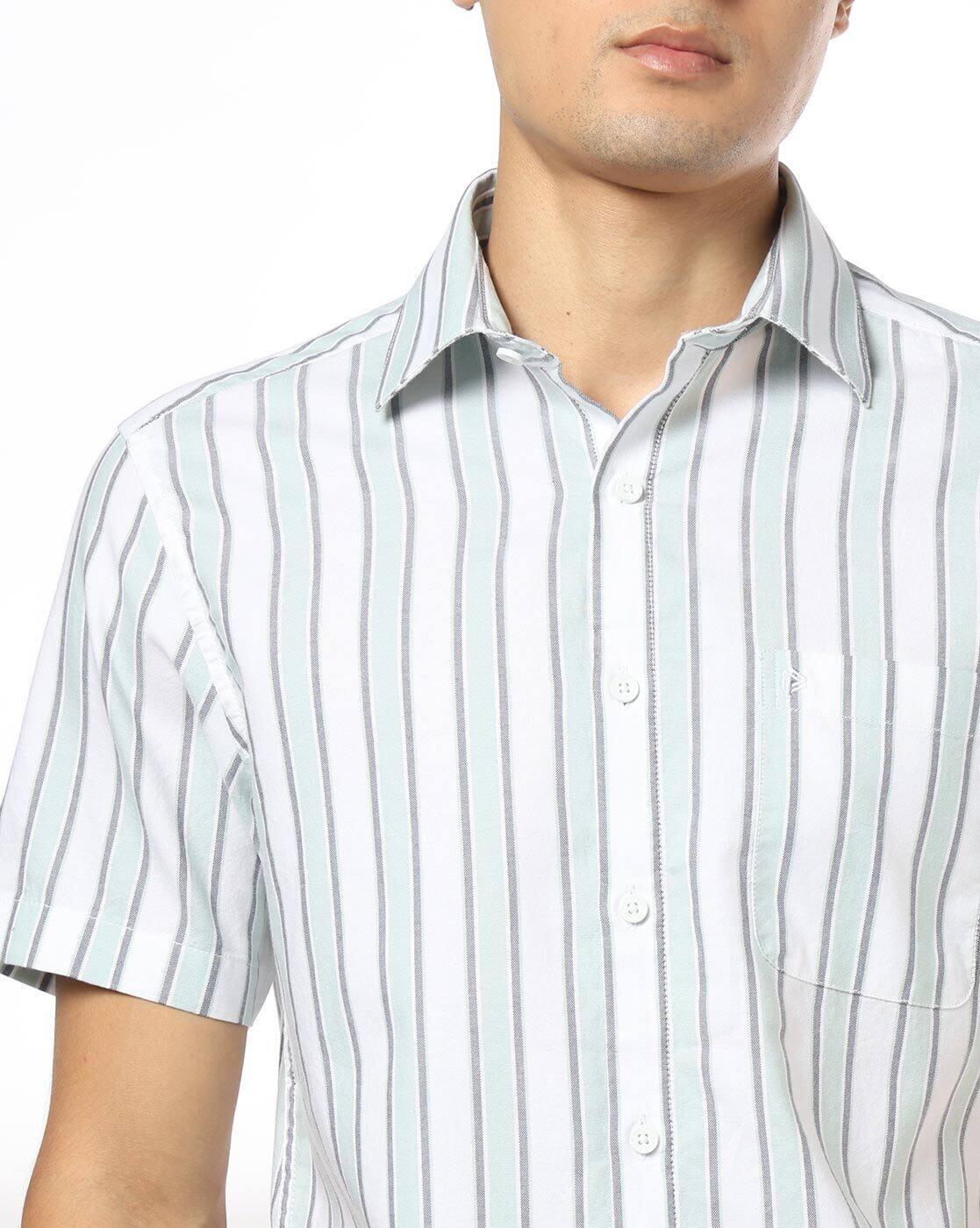Men Slim Fit Cotton Striped Casual Shirt