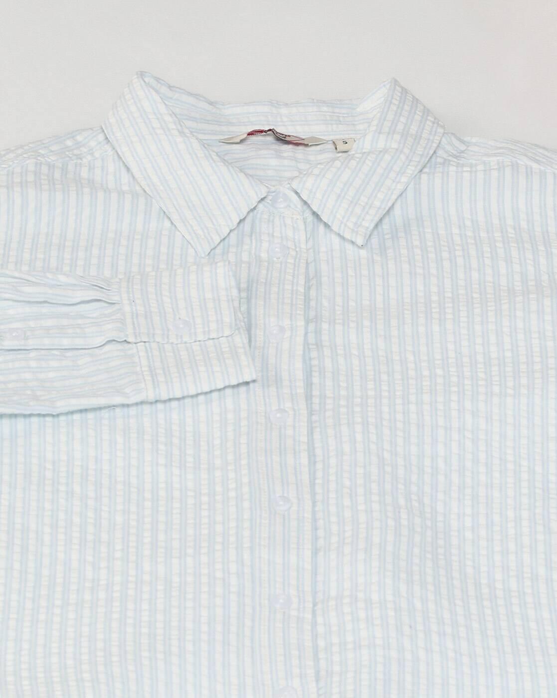 Women Striped Relaxed Fit Cotton Shirt
