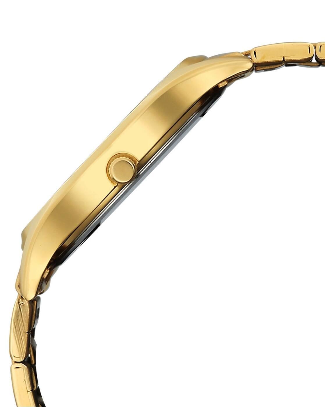 Men Karishma Regal Classic Day-Date IPG Stainless Steel Dress Analogue Watch-10059YM02