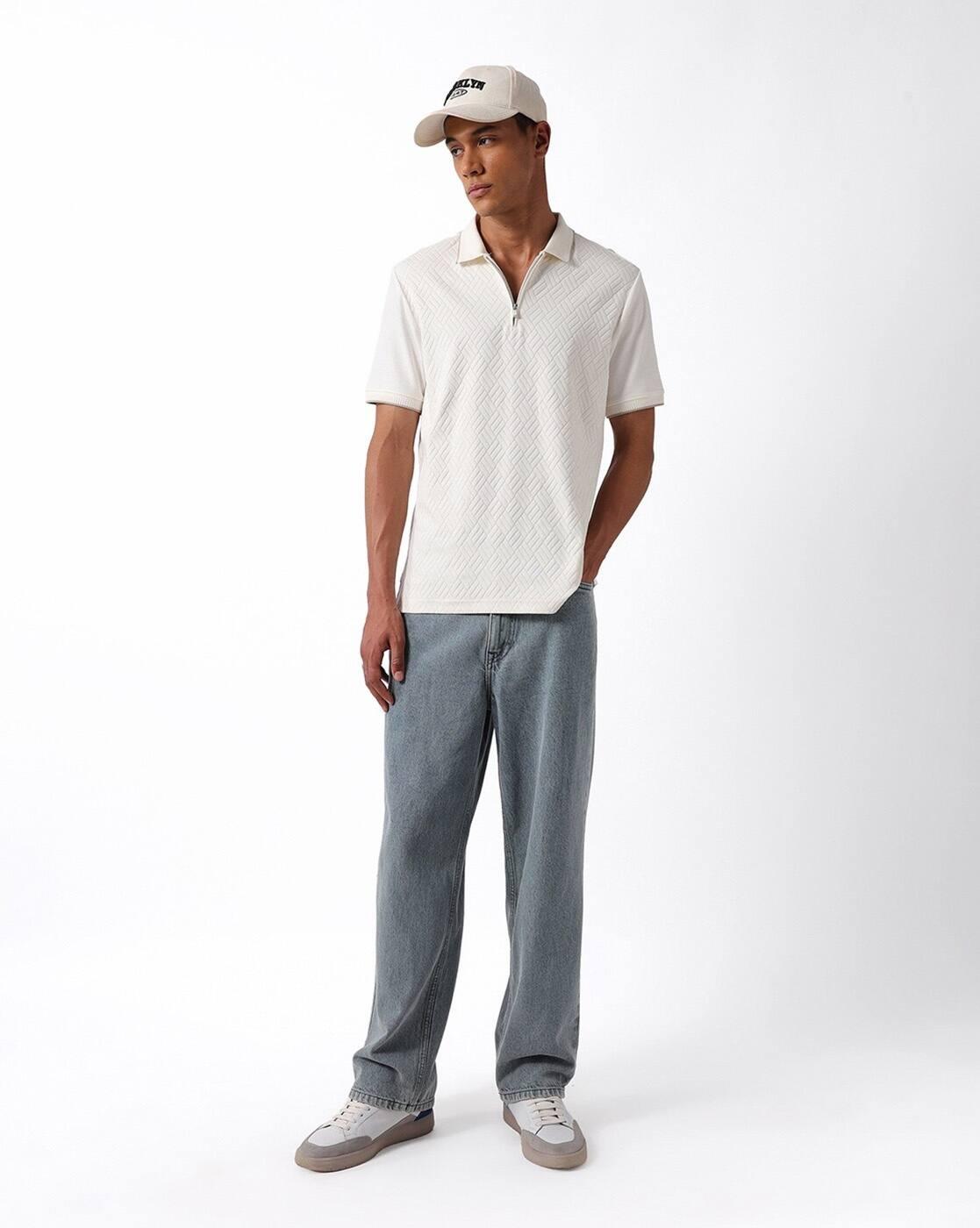 Textured Regular Fit T-Shirt
