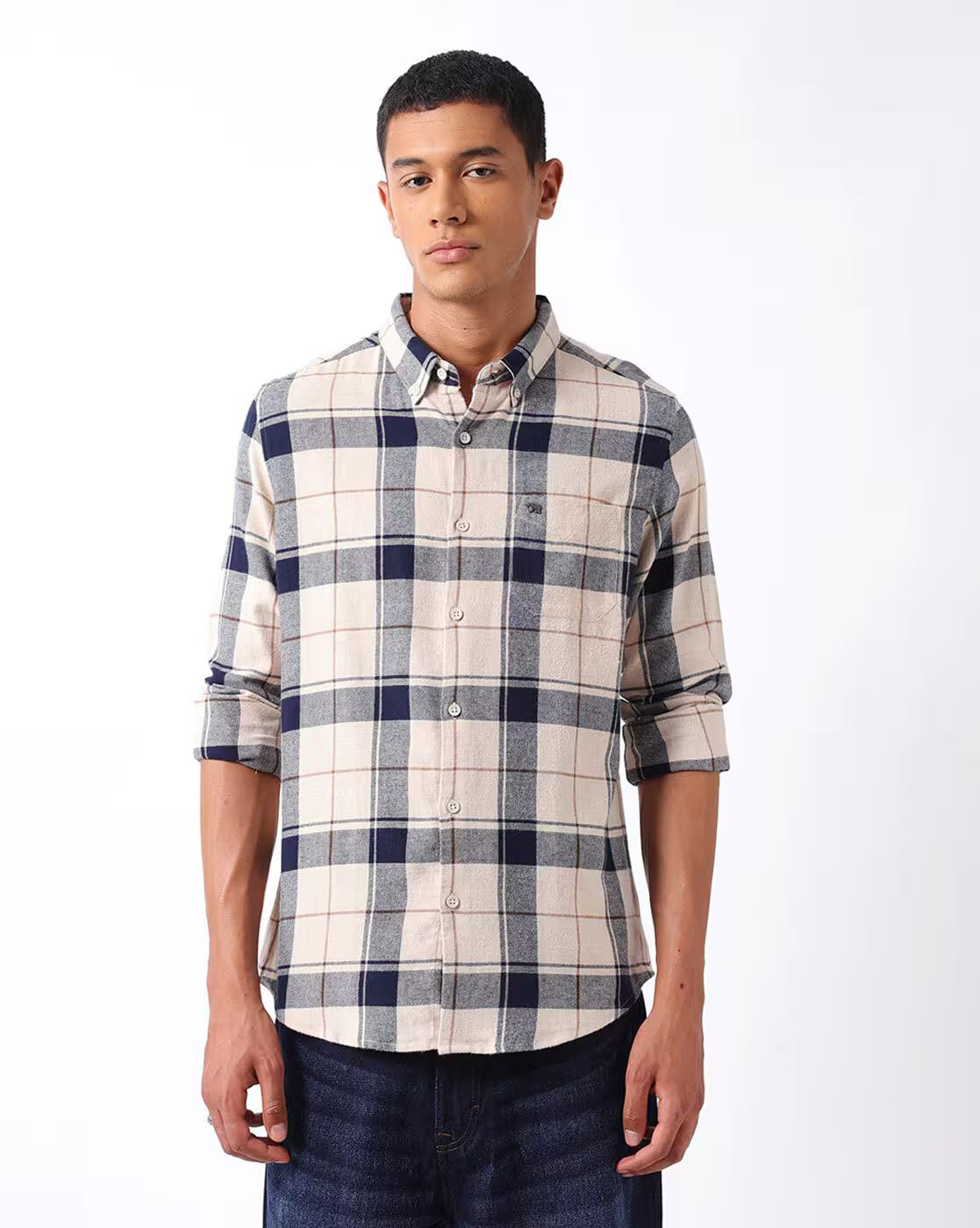 Checked Slim Fit Shirt