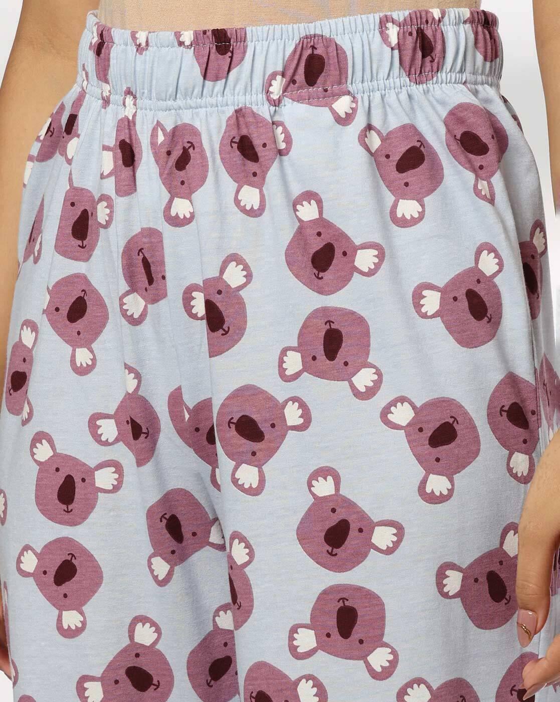 Women Graphic Print T-Shirt & Pyjamas Sets
