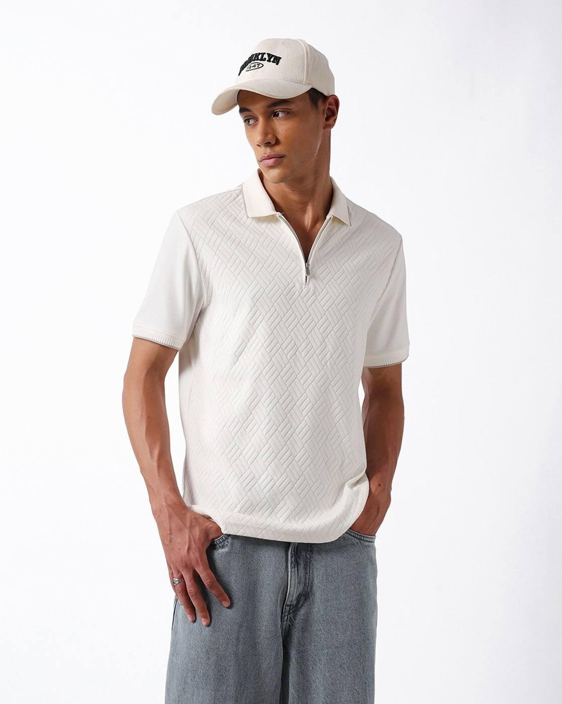 Textured Regular Fit T-Shirt