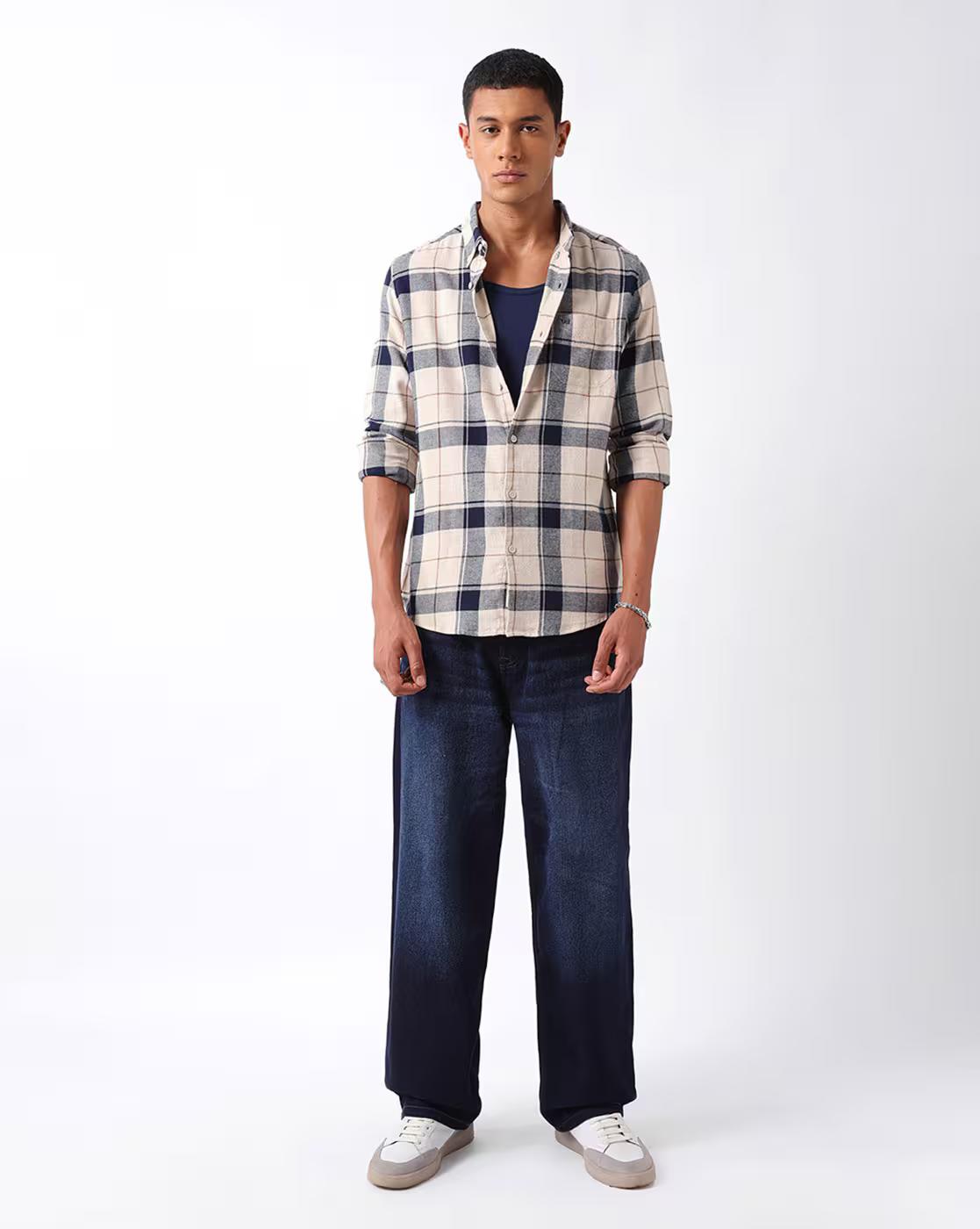 Checked Slim Fit Shirt