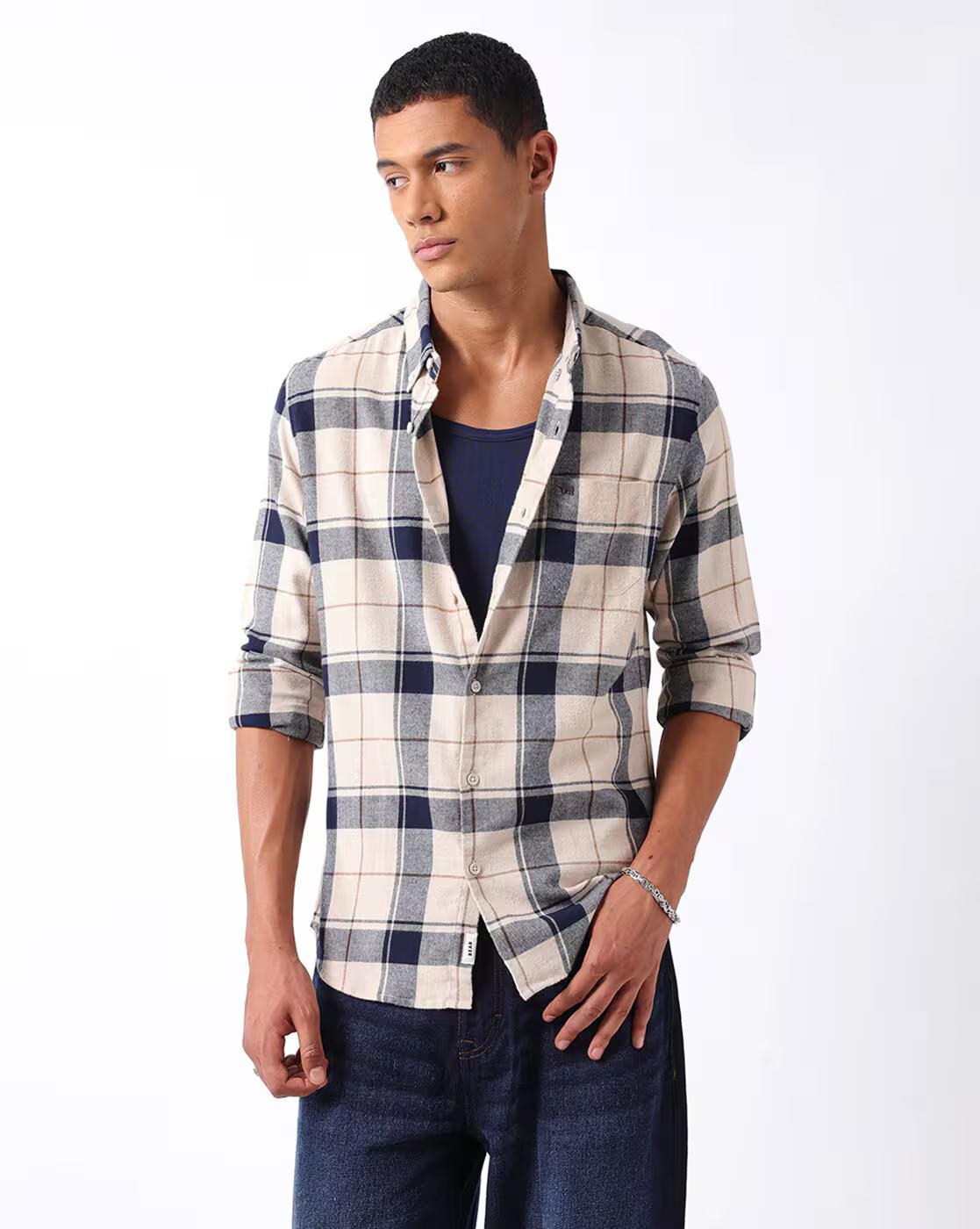 Checked Slim Fit Shirt