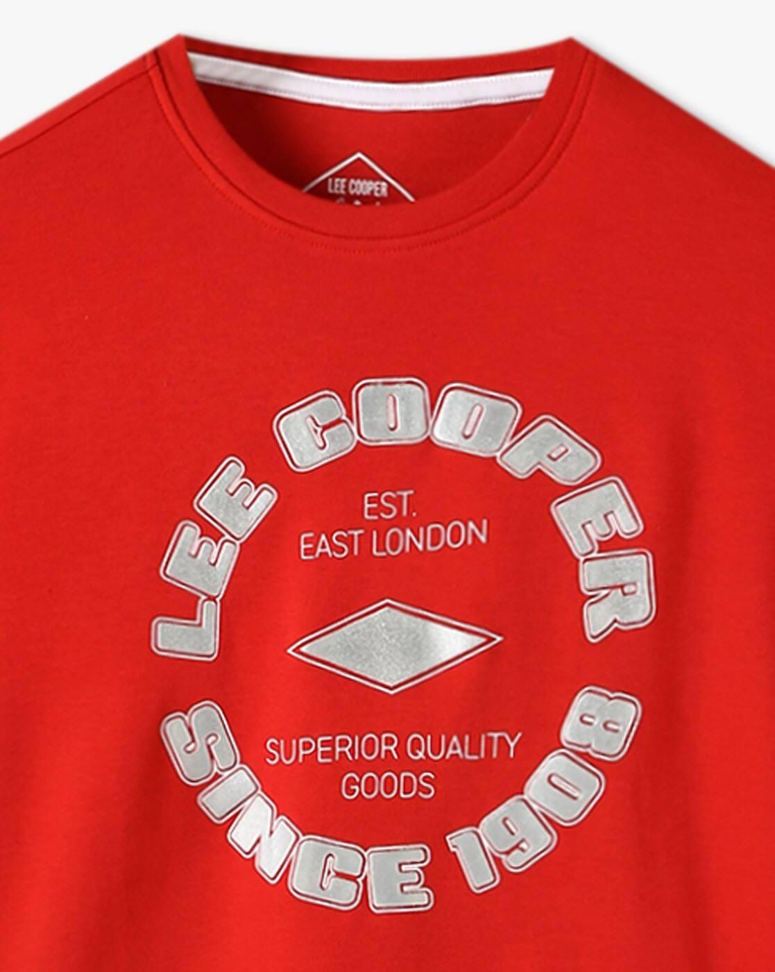 Boys Brand Print Relaxed Fit Round-Neck T-Shirt