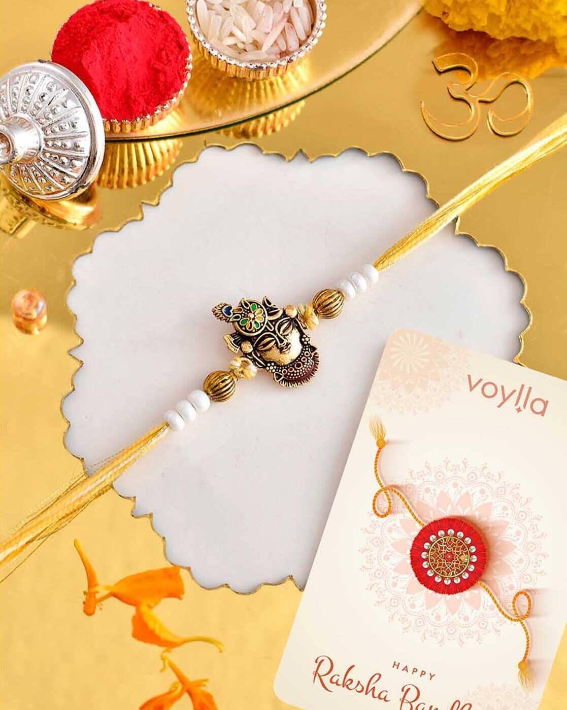 Men Enamel Tie-Up Rakhi