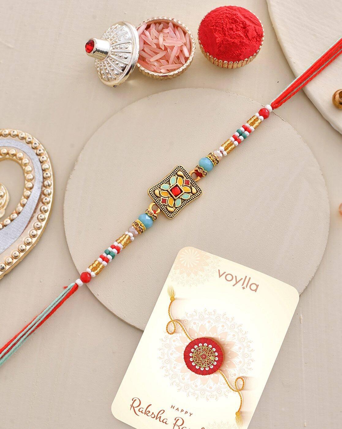 Men Enamel Tie-Up Rakhi