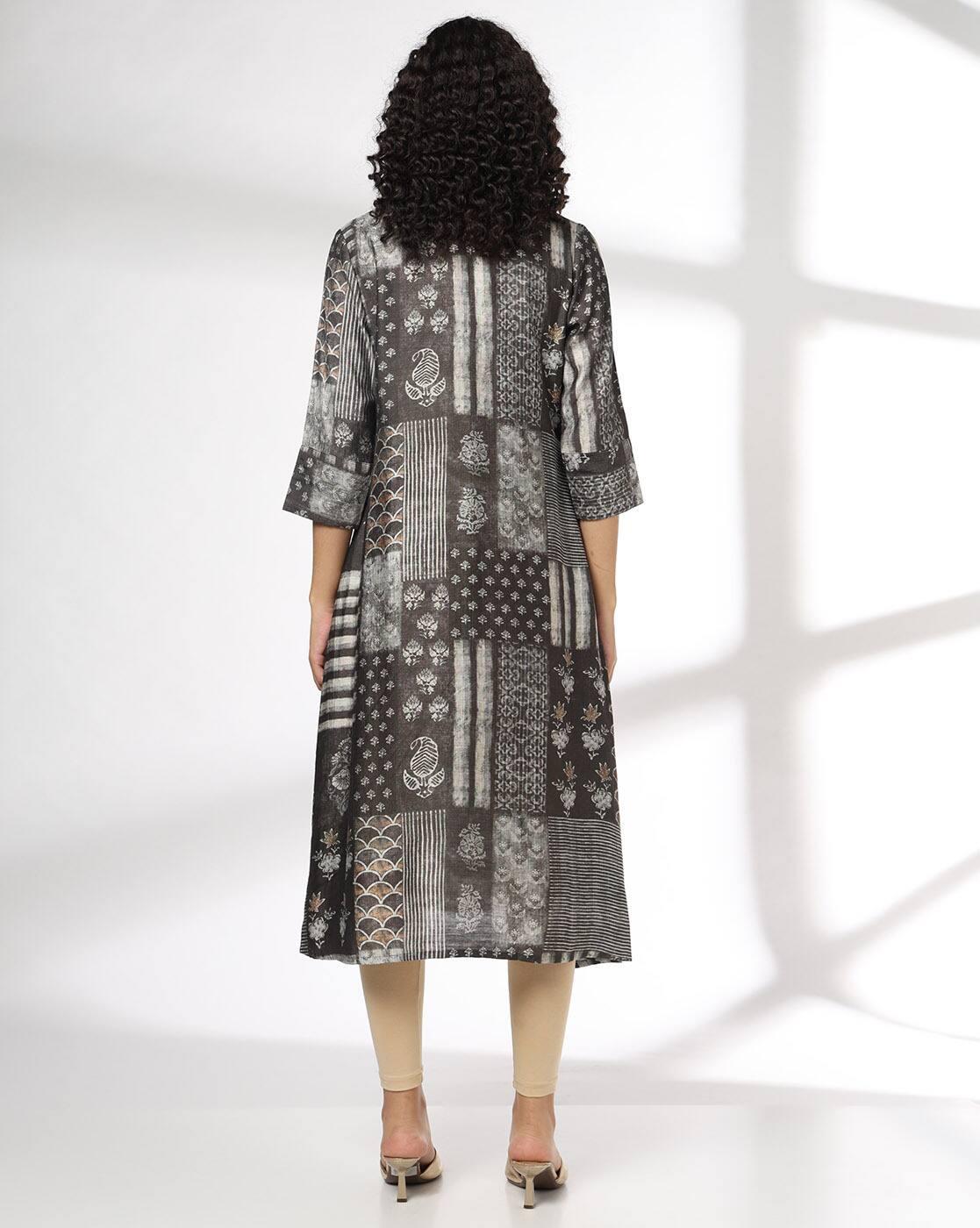 Women Floral Print A-Line Kurta