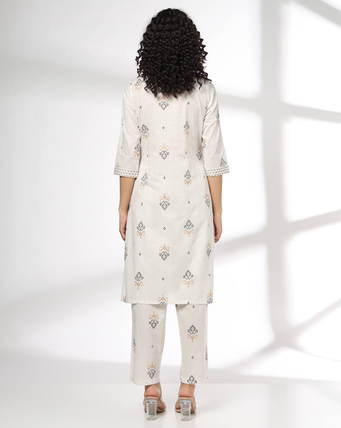 Women Printed Straight Kurta Suit Set