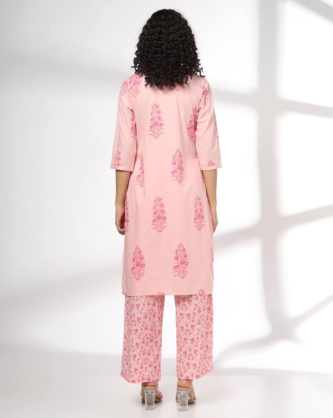 Women Floral Print Straight Kurta & Pants Set