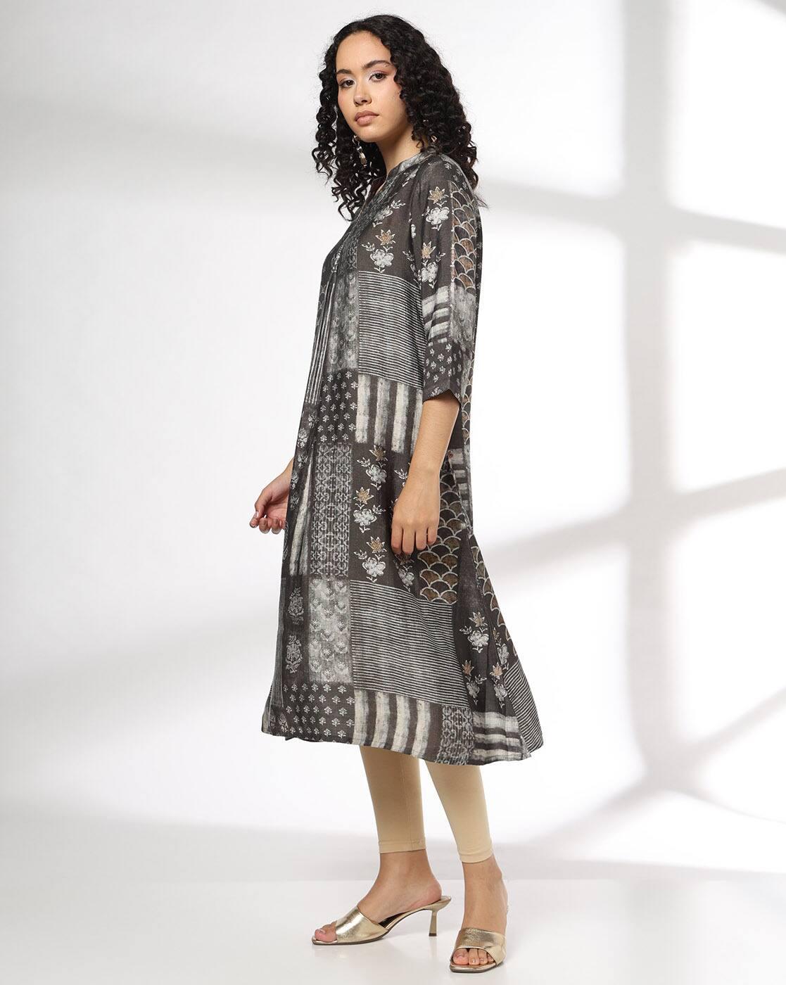 Women Floral Print A-Line Kurta