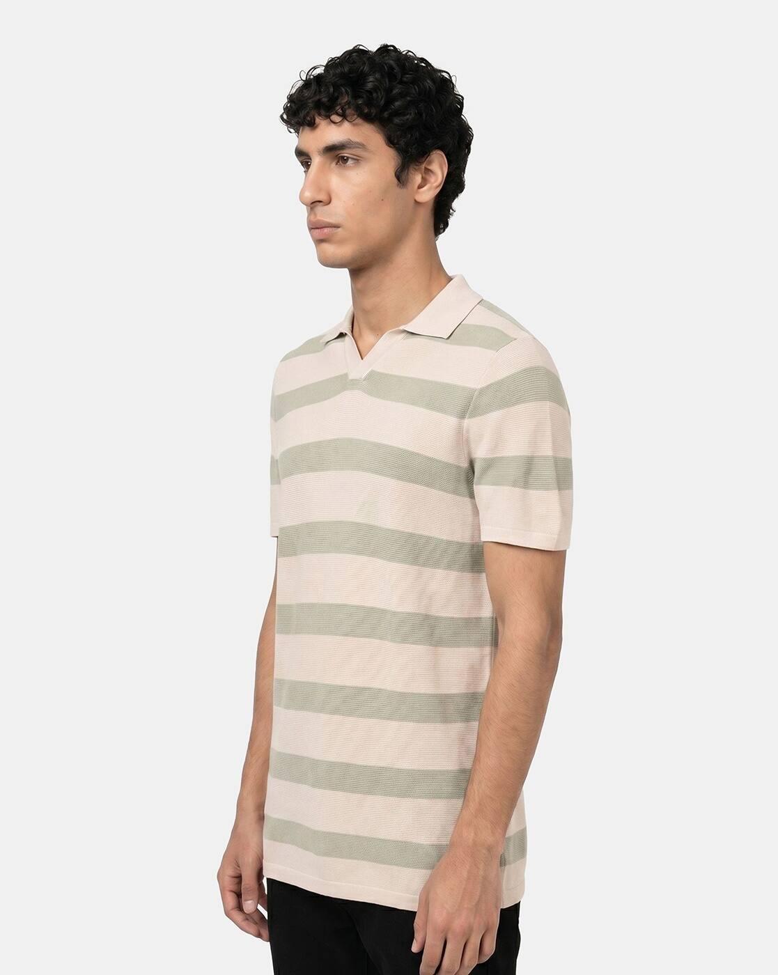 Striped Regular Fit Polo T-Shirt