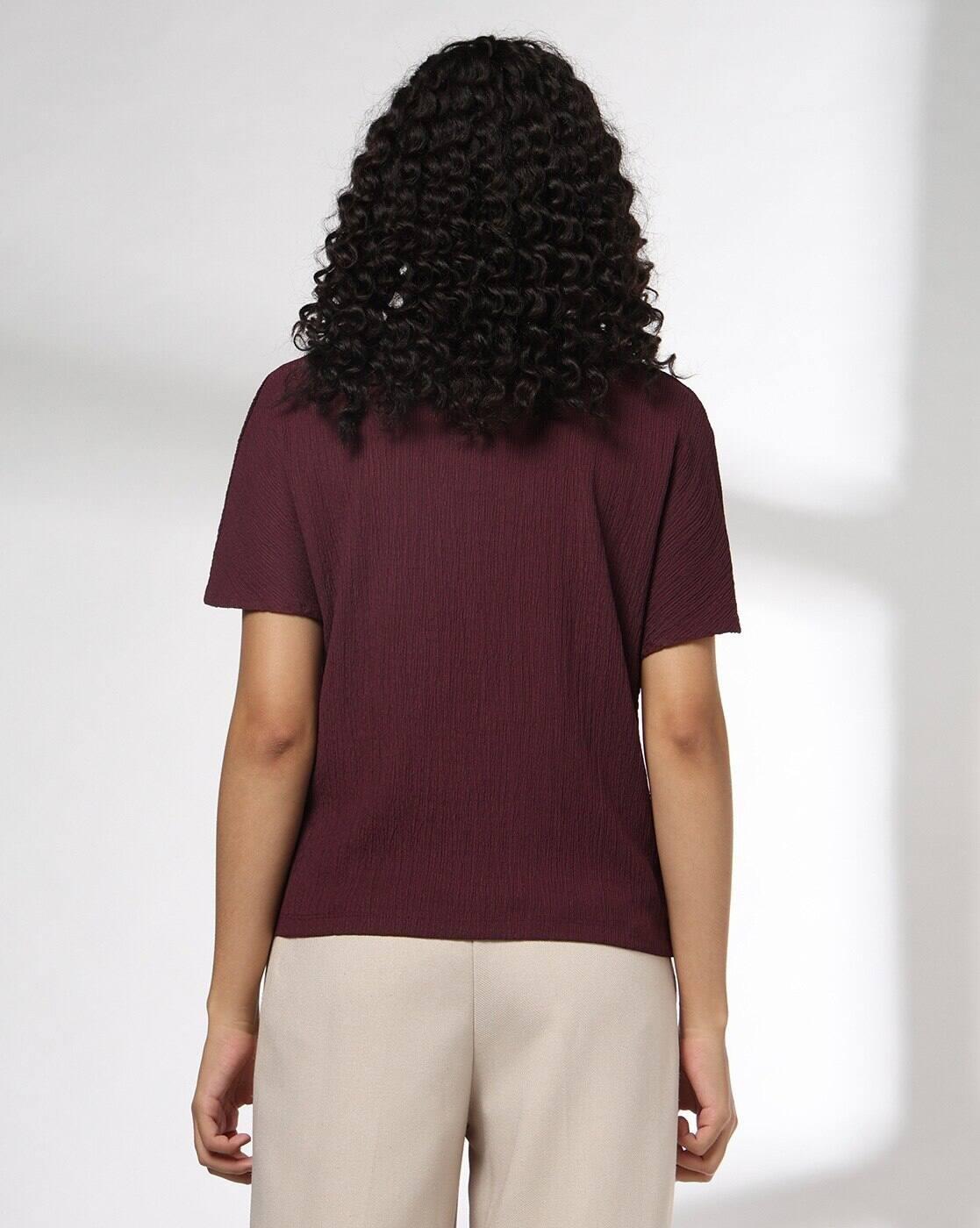 Women Crinkled Regular Fit Top