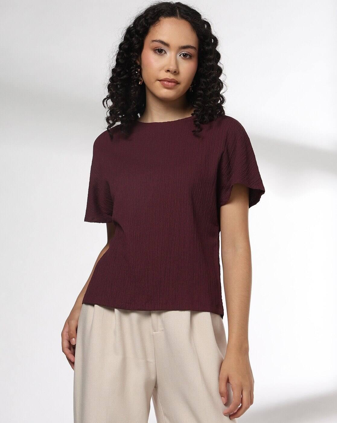 Women Crinkled Regular Fit Top