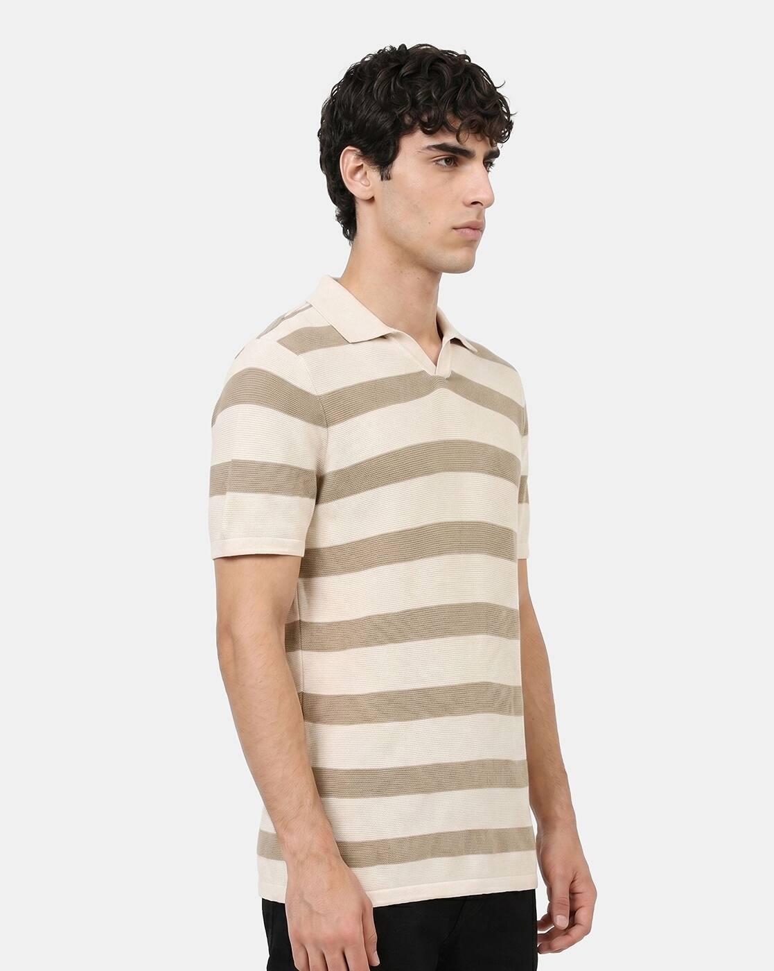 Striped Regular Fit Polo T-Shirt