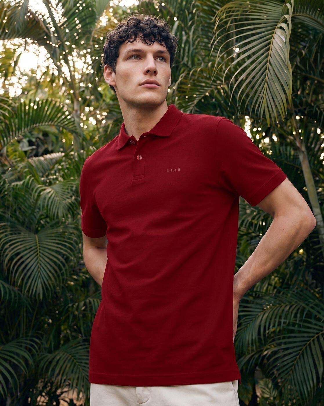 Men Pure Cotton Regular Fit Polo T-Shirt