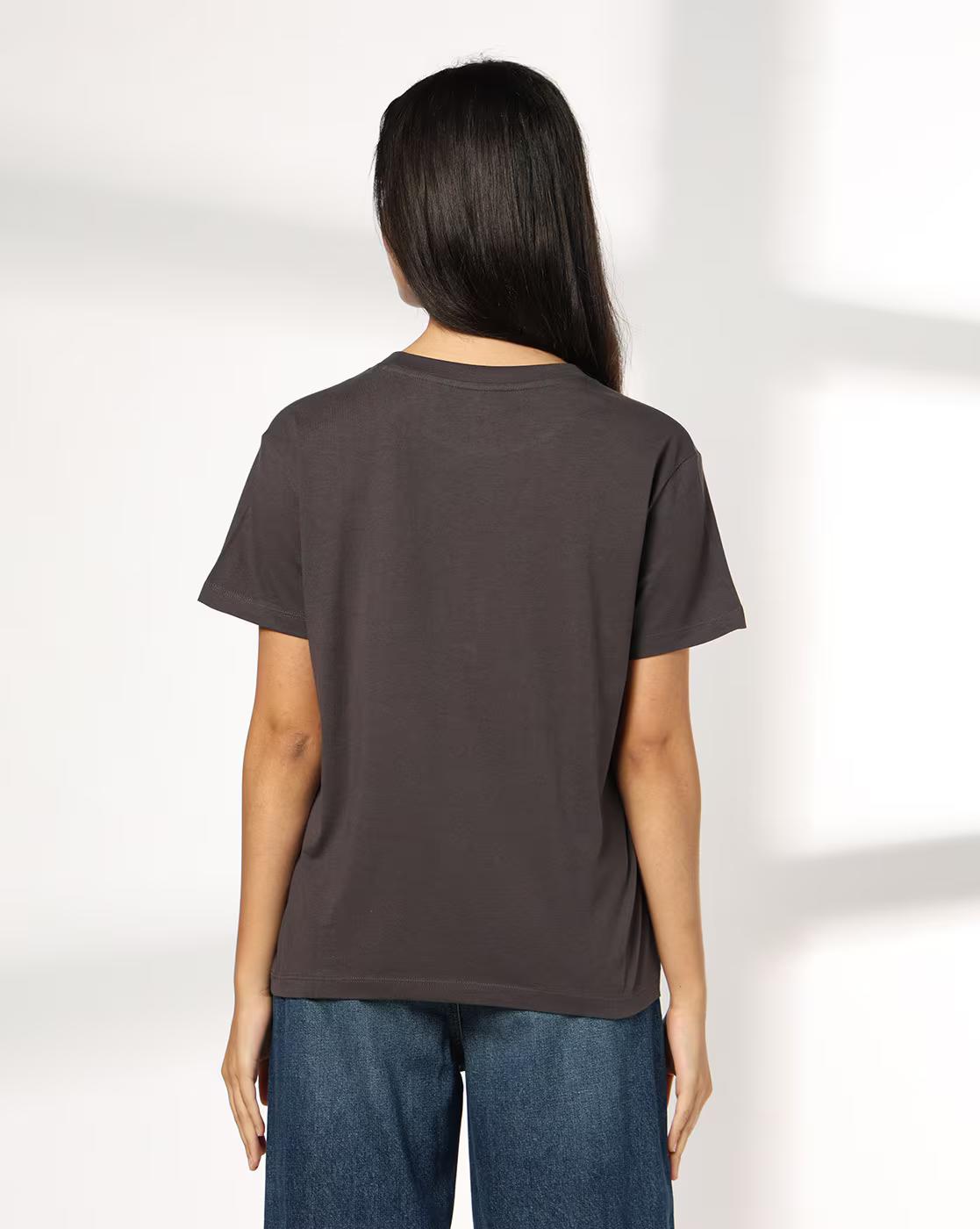 Women Graphic Print Regular Fit Crew-Neck T-Shirt