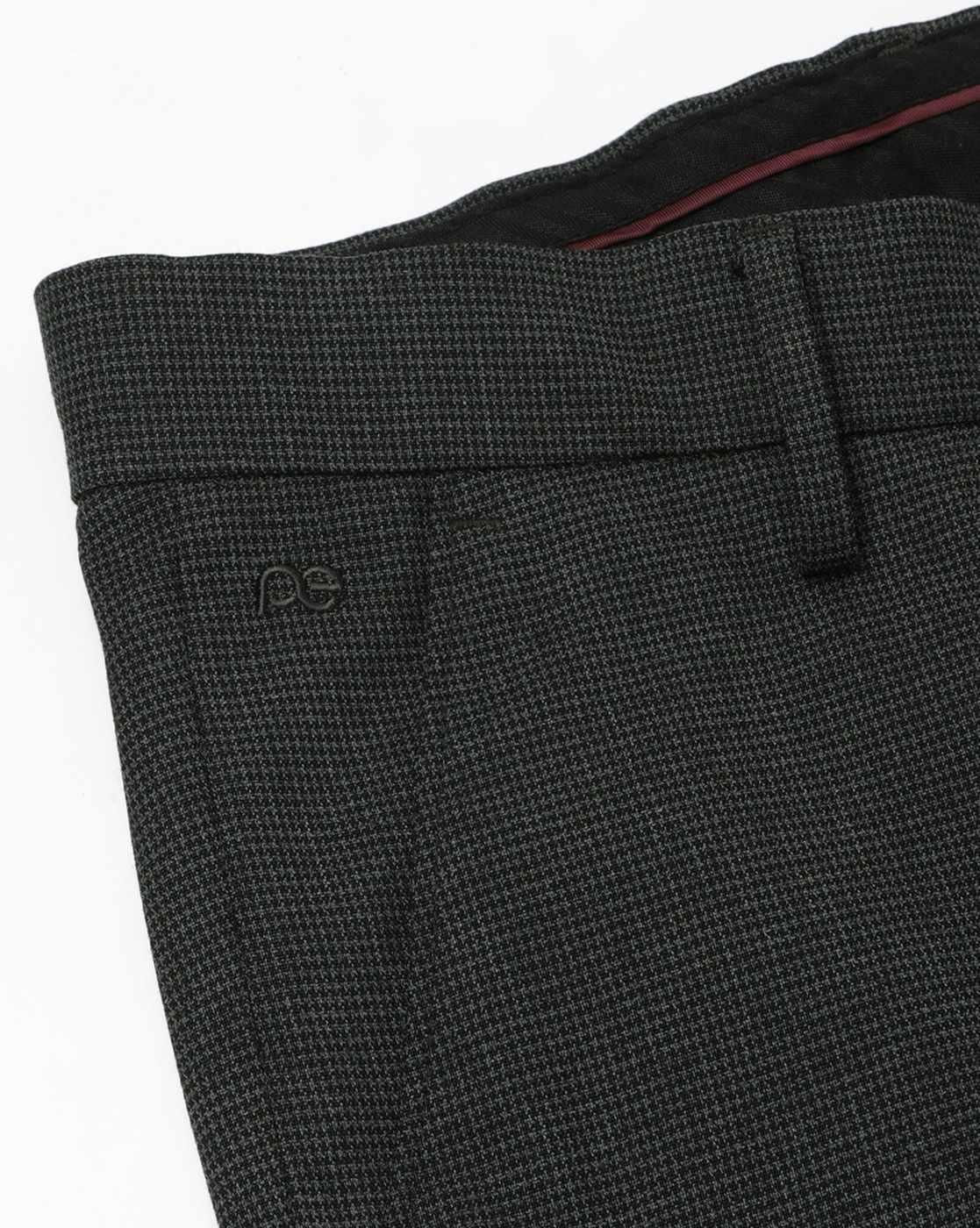 Men Slim Fit Flat-Front Trousers