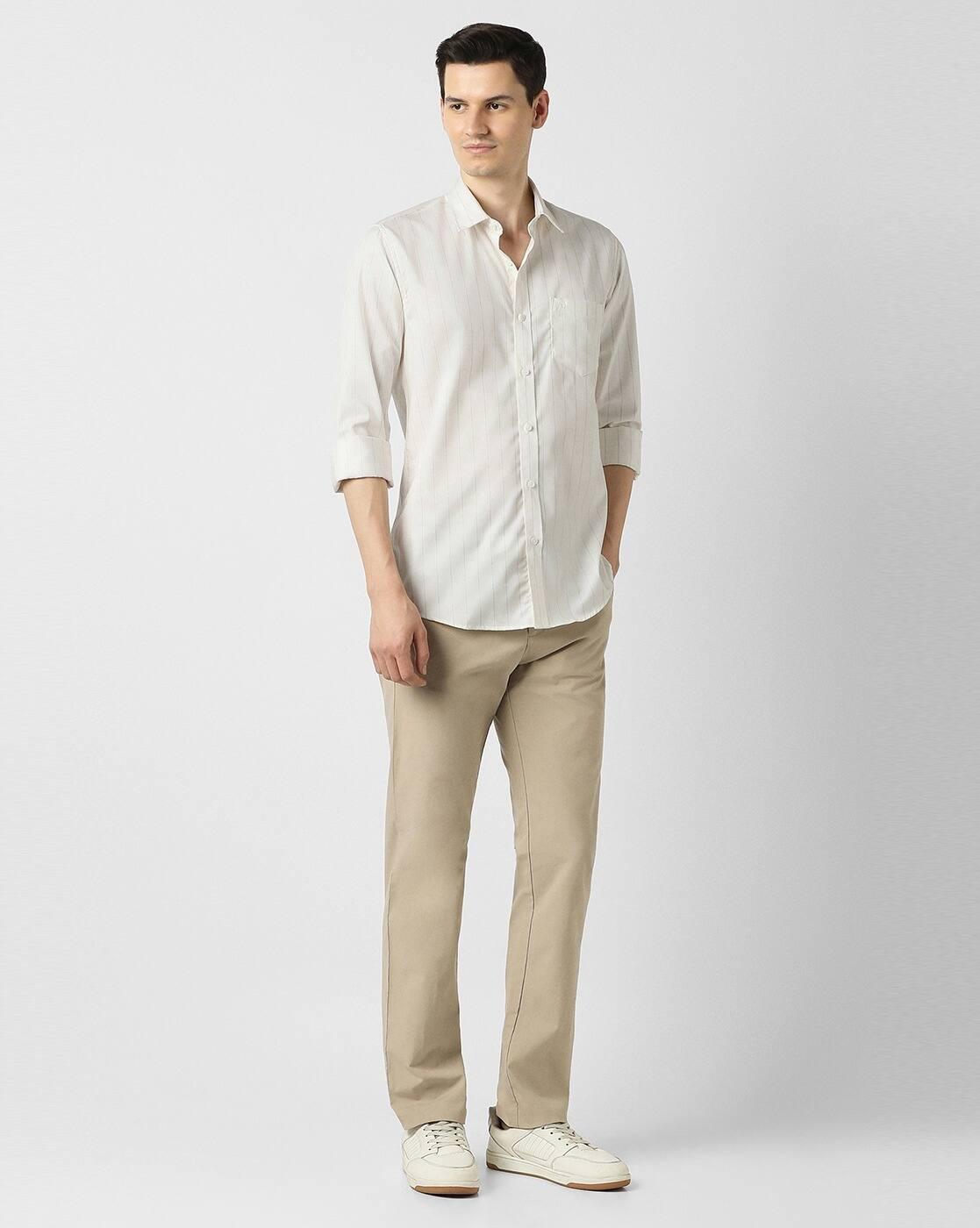 Men Striped Slim Fit  Shirt