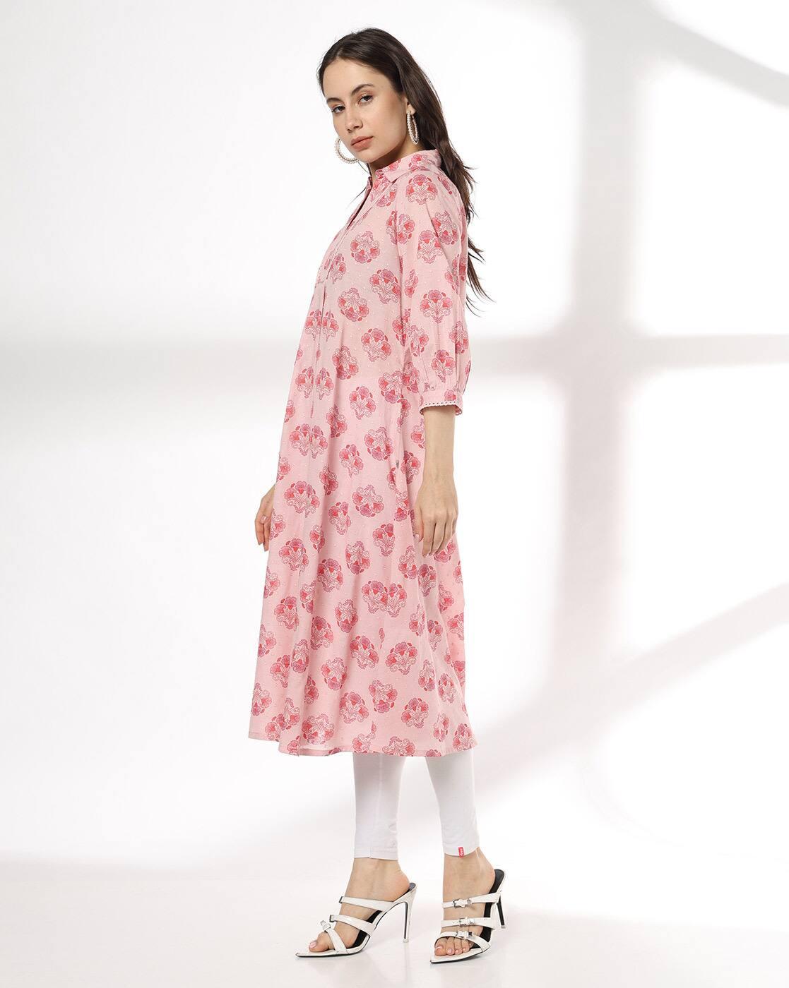 Women Floral Print A-Line Kurta