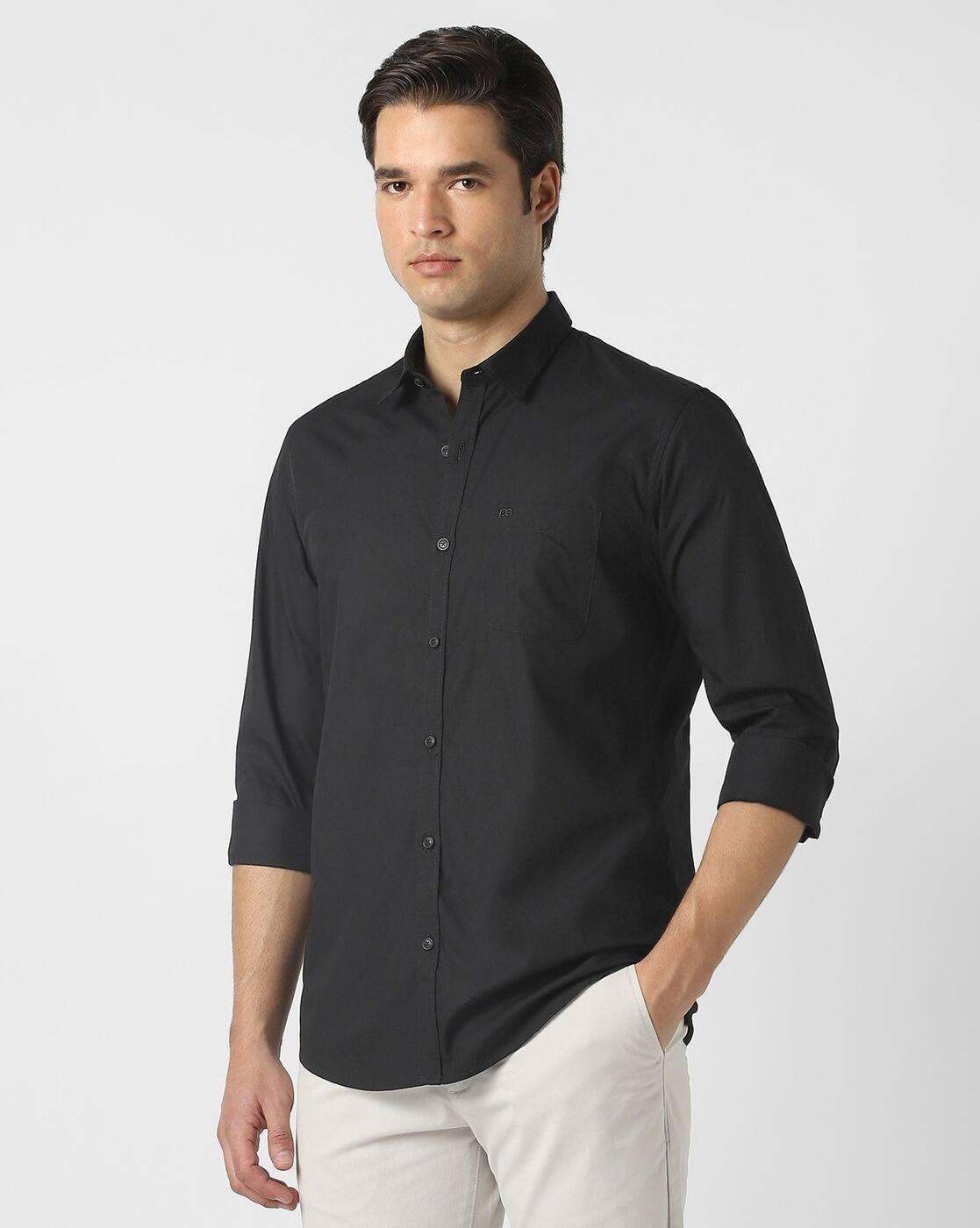 PE--MF-SS26-- TOPS SHIRTS, BLACK, 42