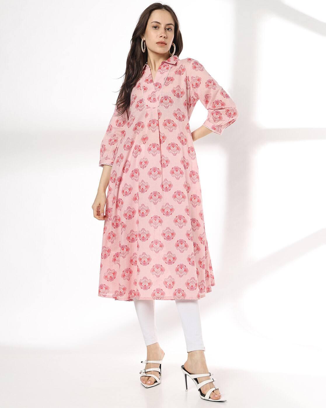 Women Floral Print A-Line Kurta