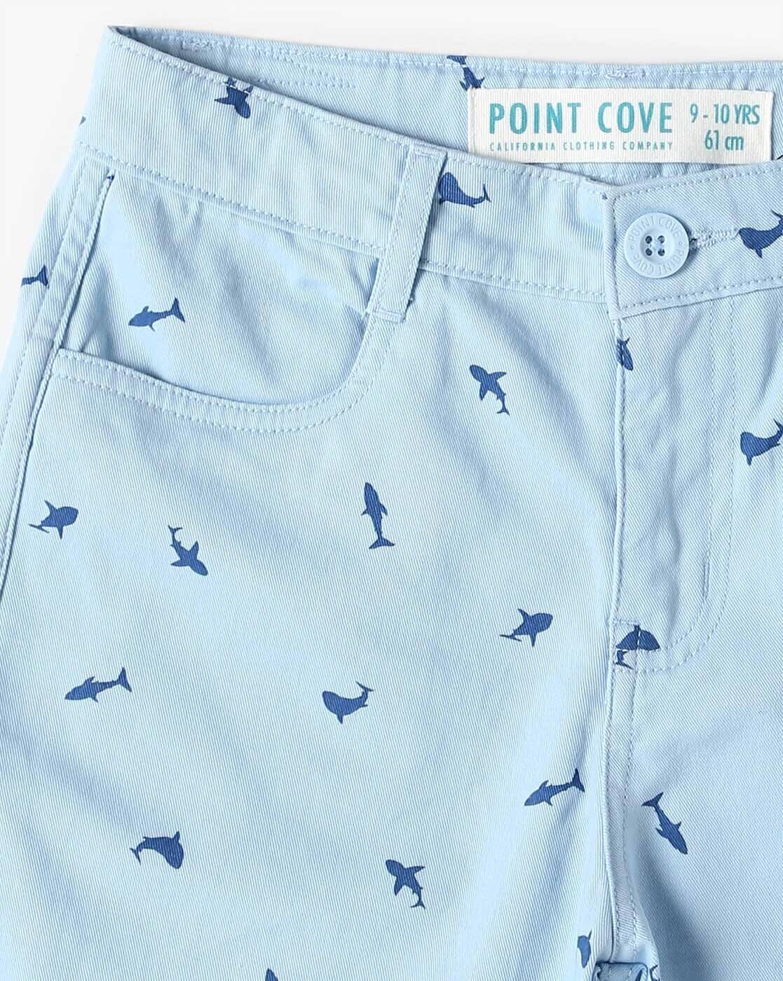 Boys Printed Regular Fit Chino Shorts