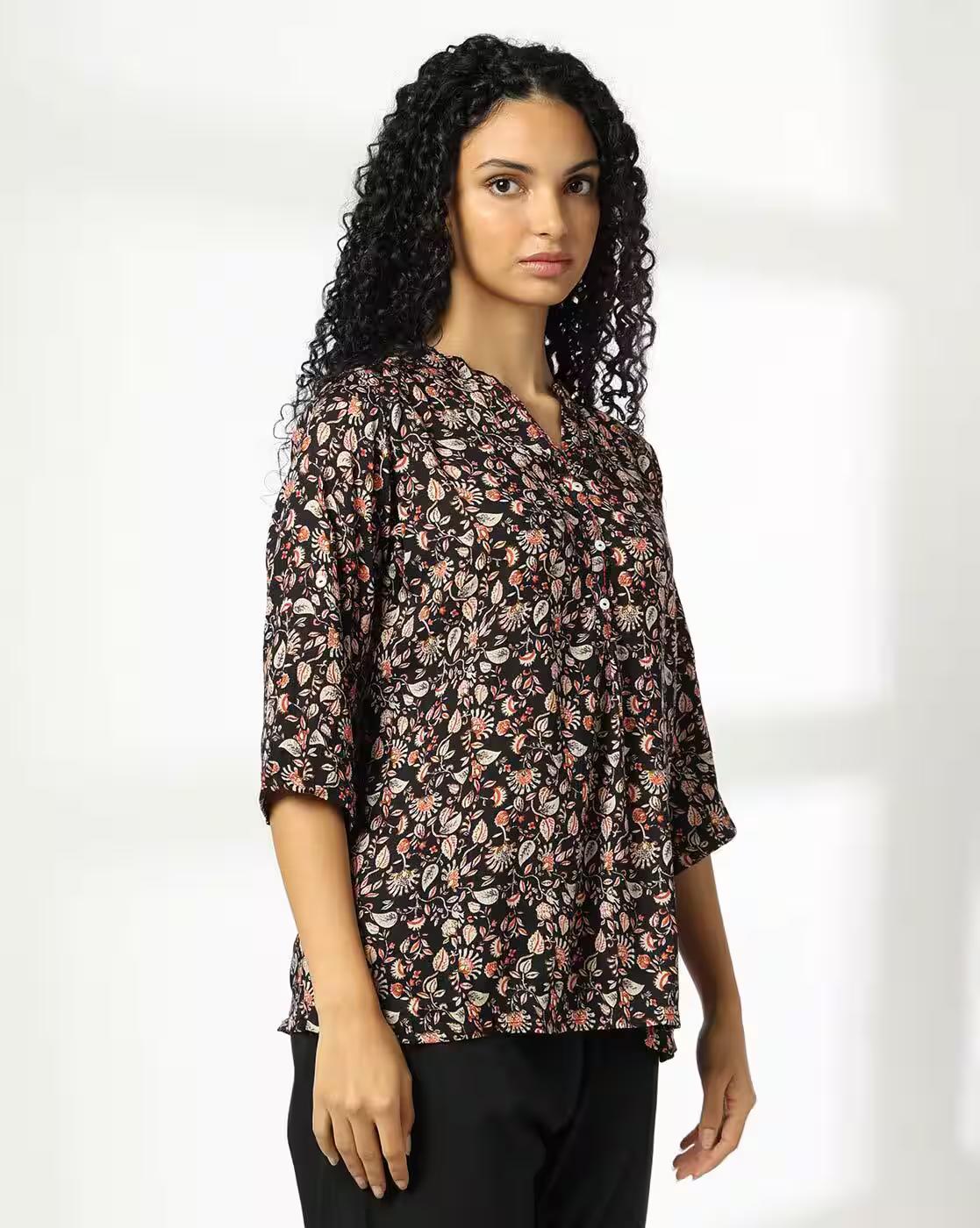 Women Printed Crepe Kurti