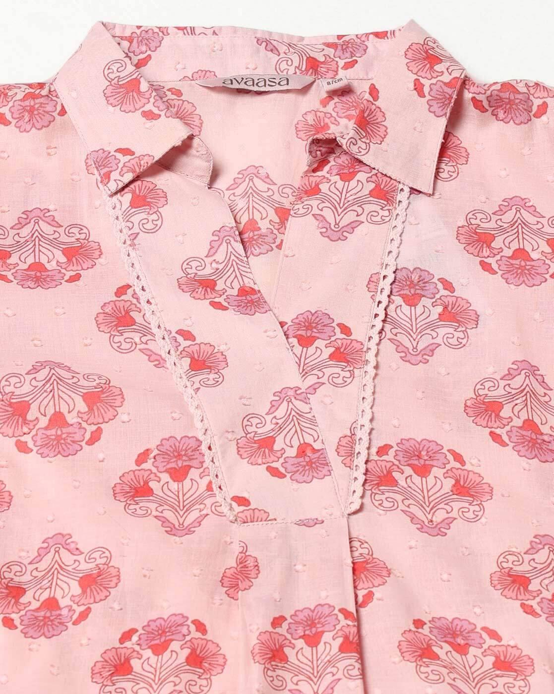 Women Floral Print A-Line Kurta