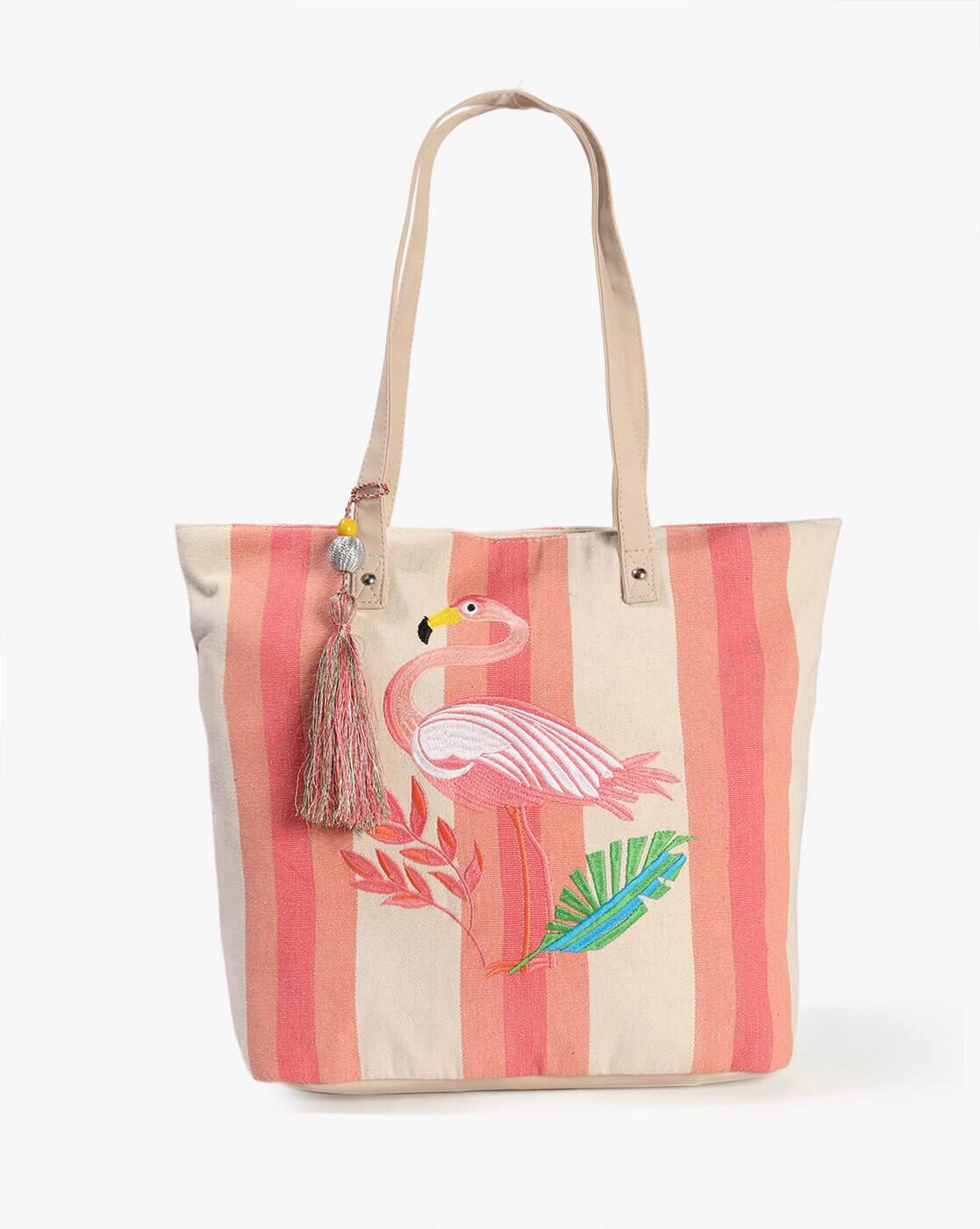 Women Striped Tote Bag