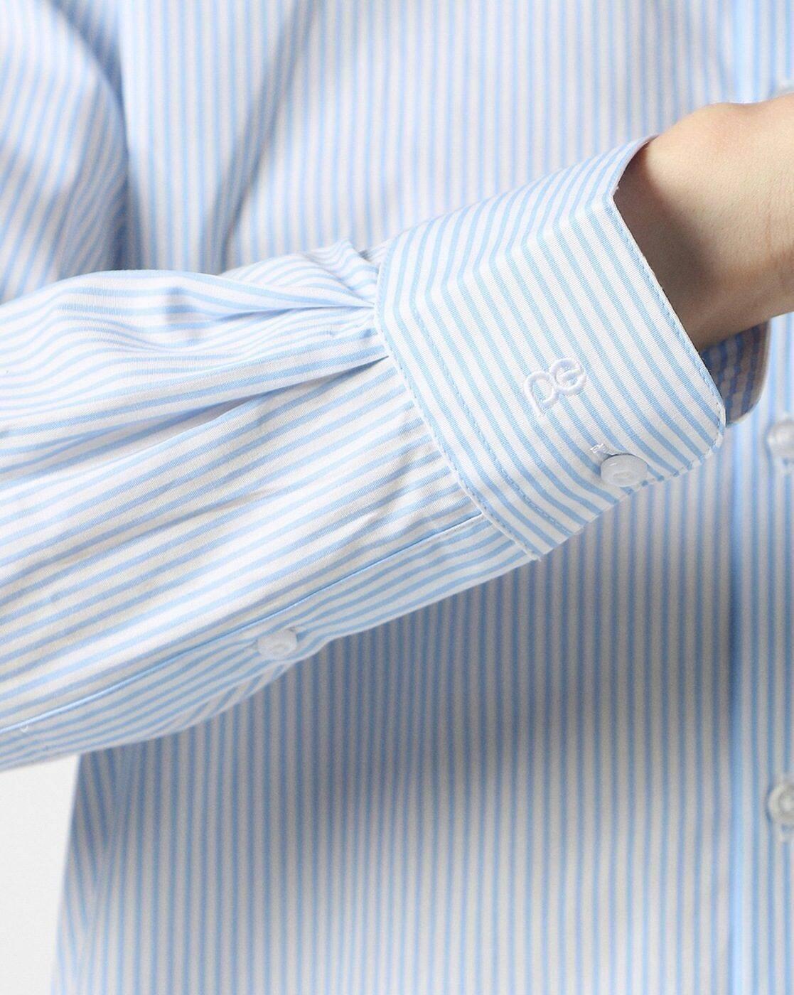 Men Striped Nuvo Fit Full-Sleeve Formal Shirt