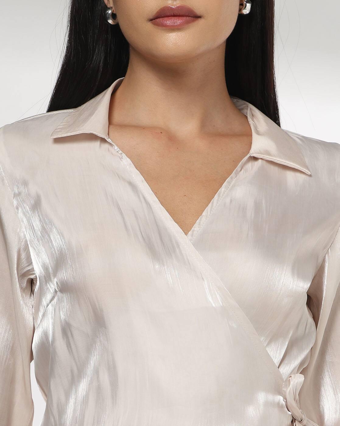 Women Regular Fit Wrap Top