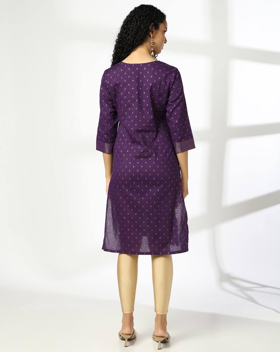 Women All-Over Print Straight Kurta