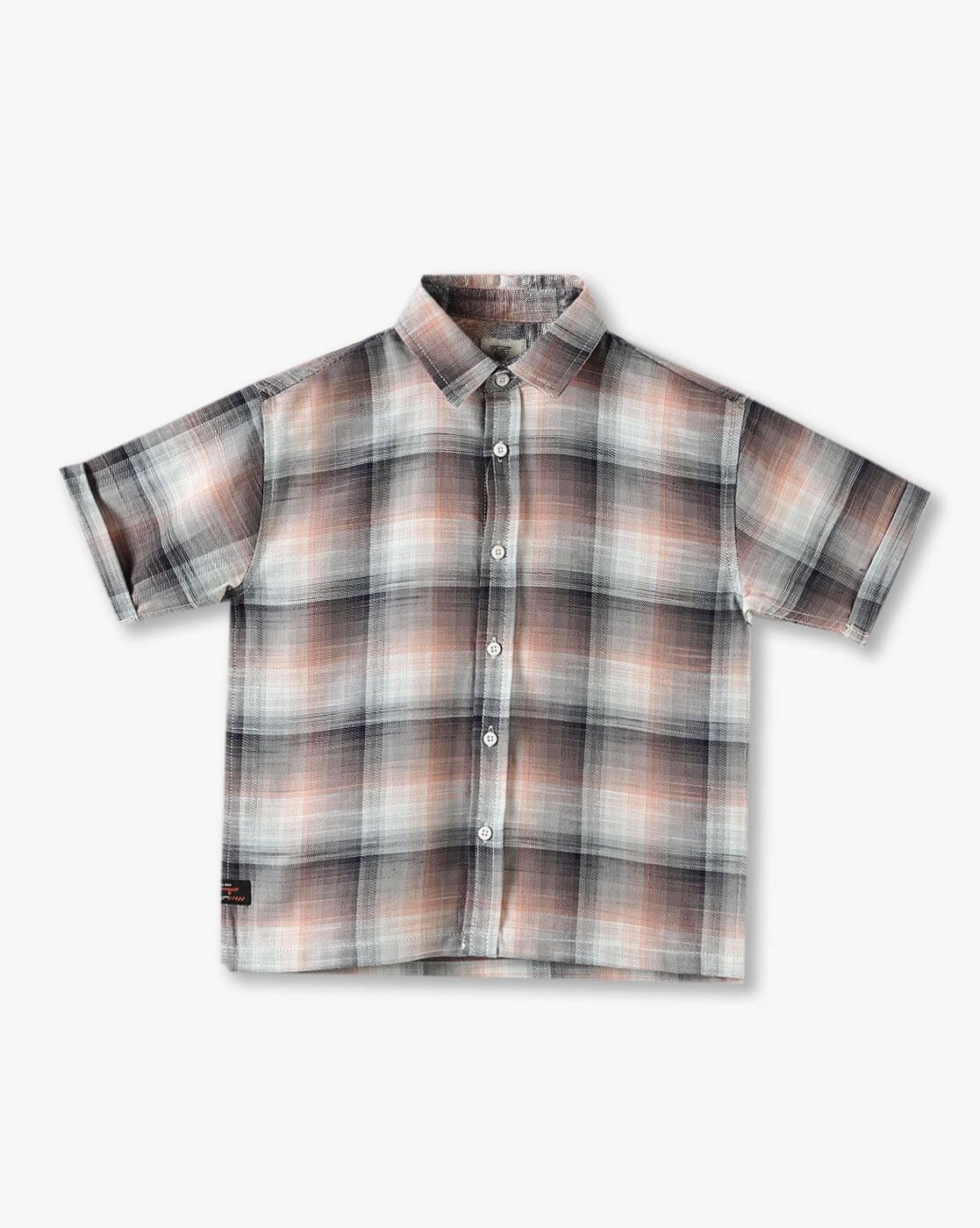 Boys Checked Tailored Fit Shirt