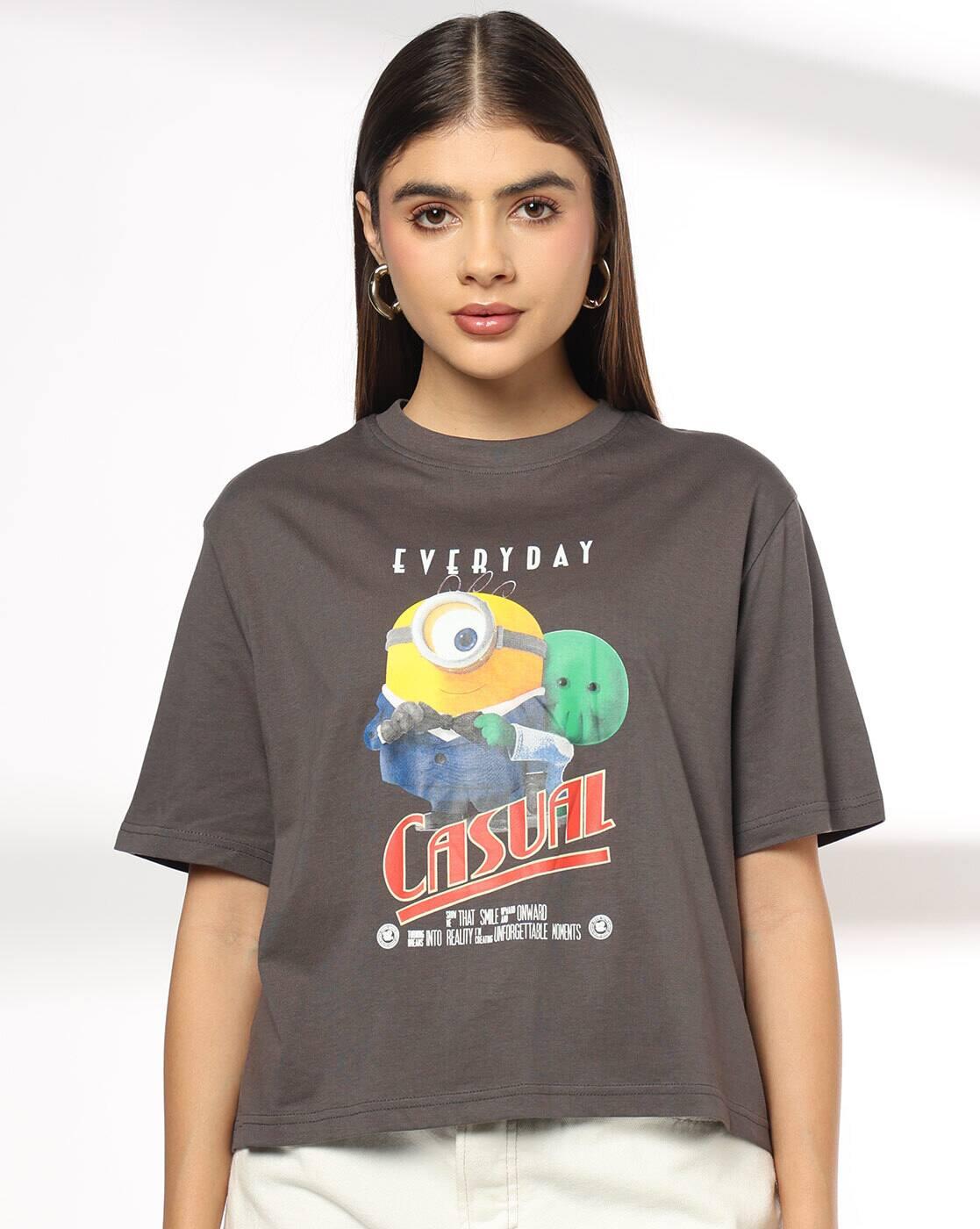 Women Graphic Print Regular Fit Crew-Neck T-Shirt