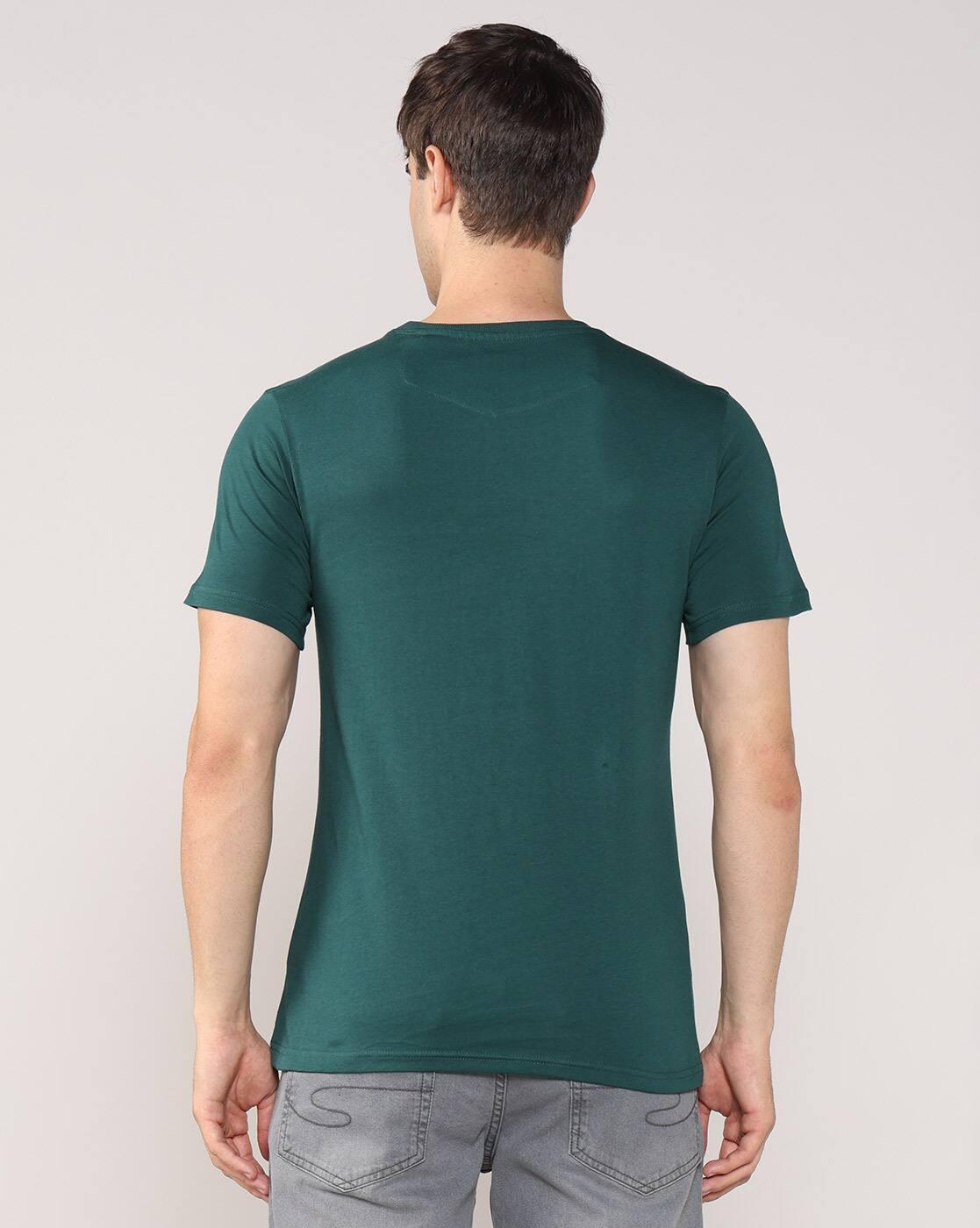 Men Paisley Print Relaxed Fit Round-Neck T-Shirt