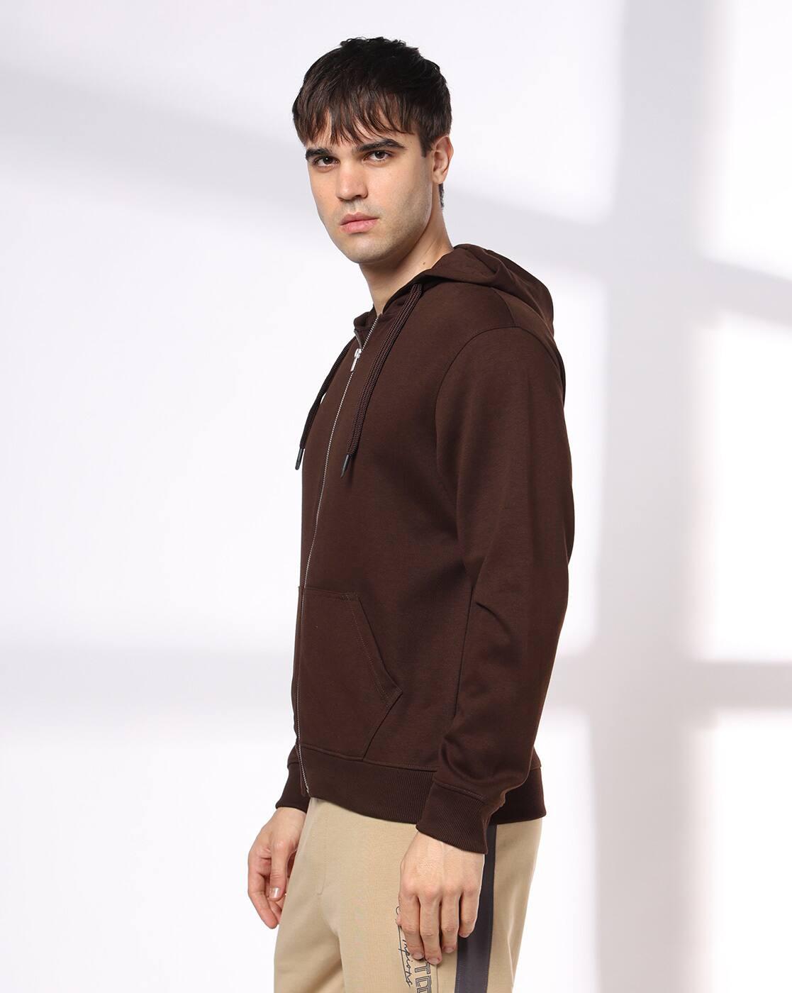 Men Regular Fit Zip-Front Sweatshirt