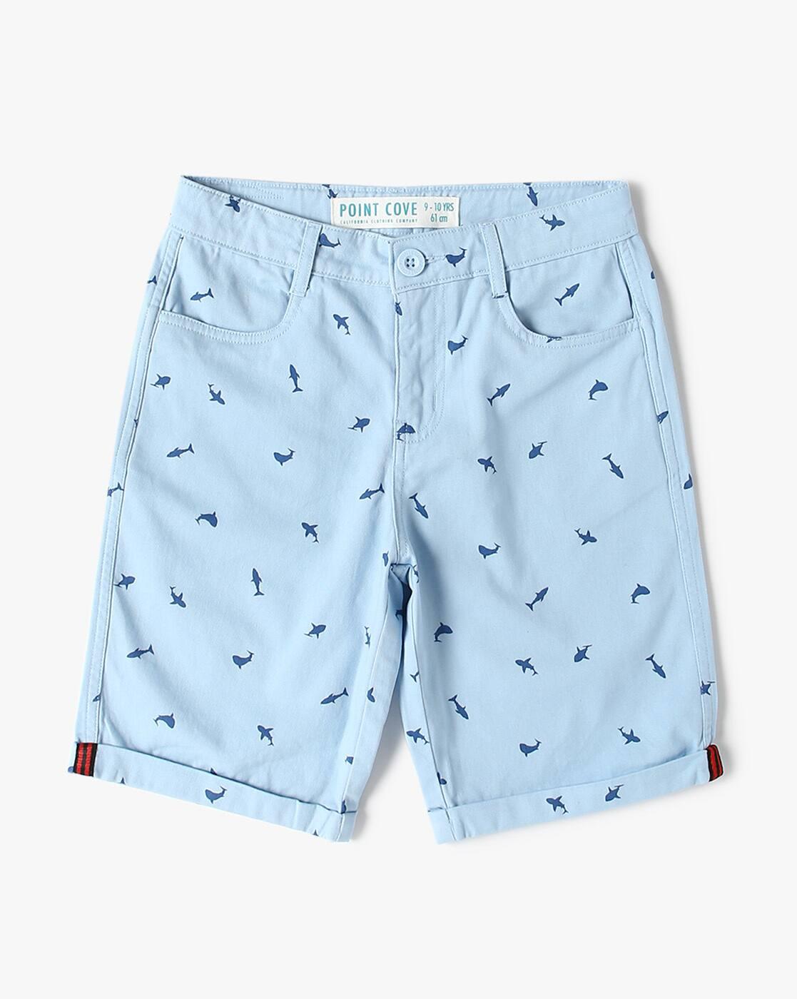 Boys Printed Regular Fit Chino Shorts