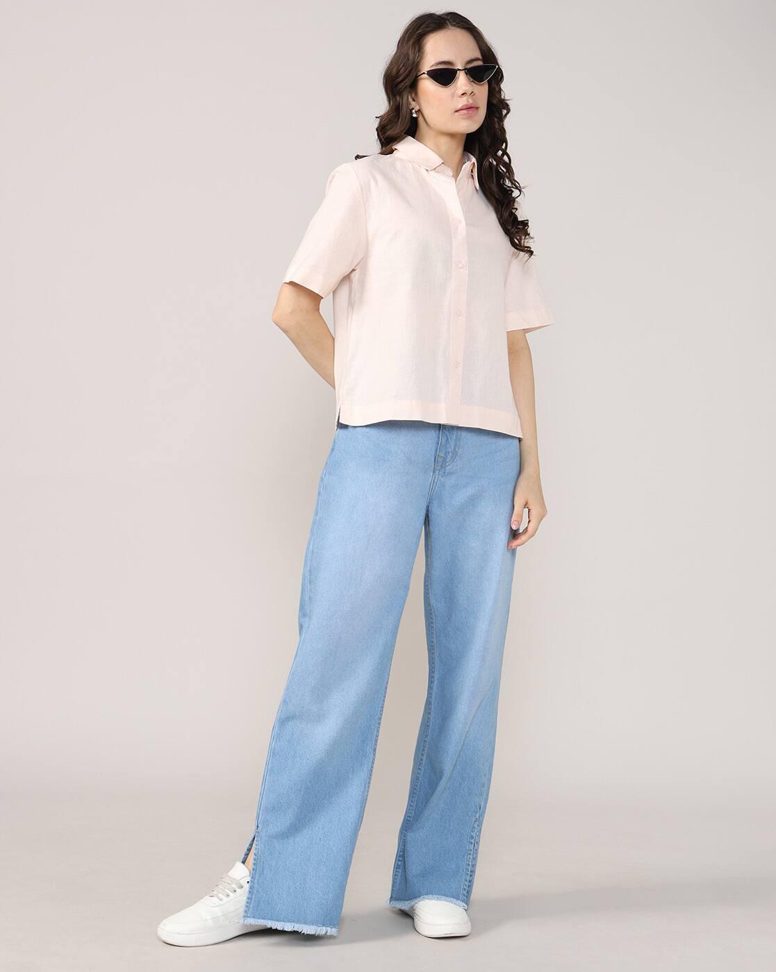 Women Patterned Boxy Fit Shirt