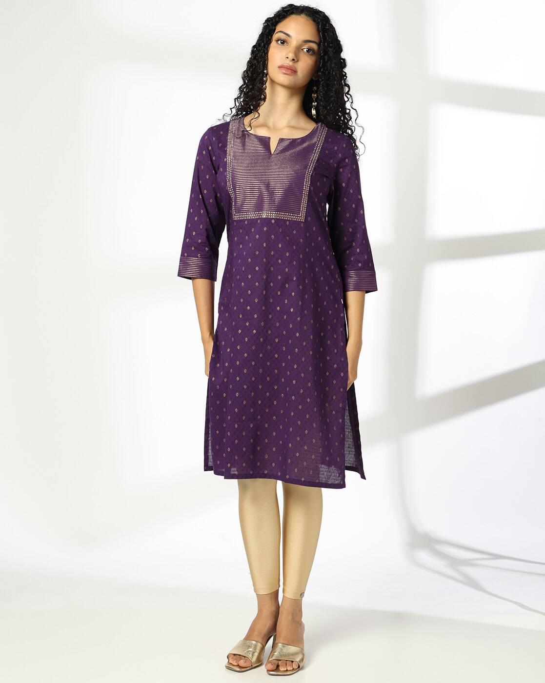 Women All-Over Print Straight Kurta