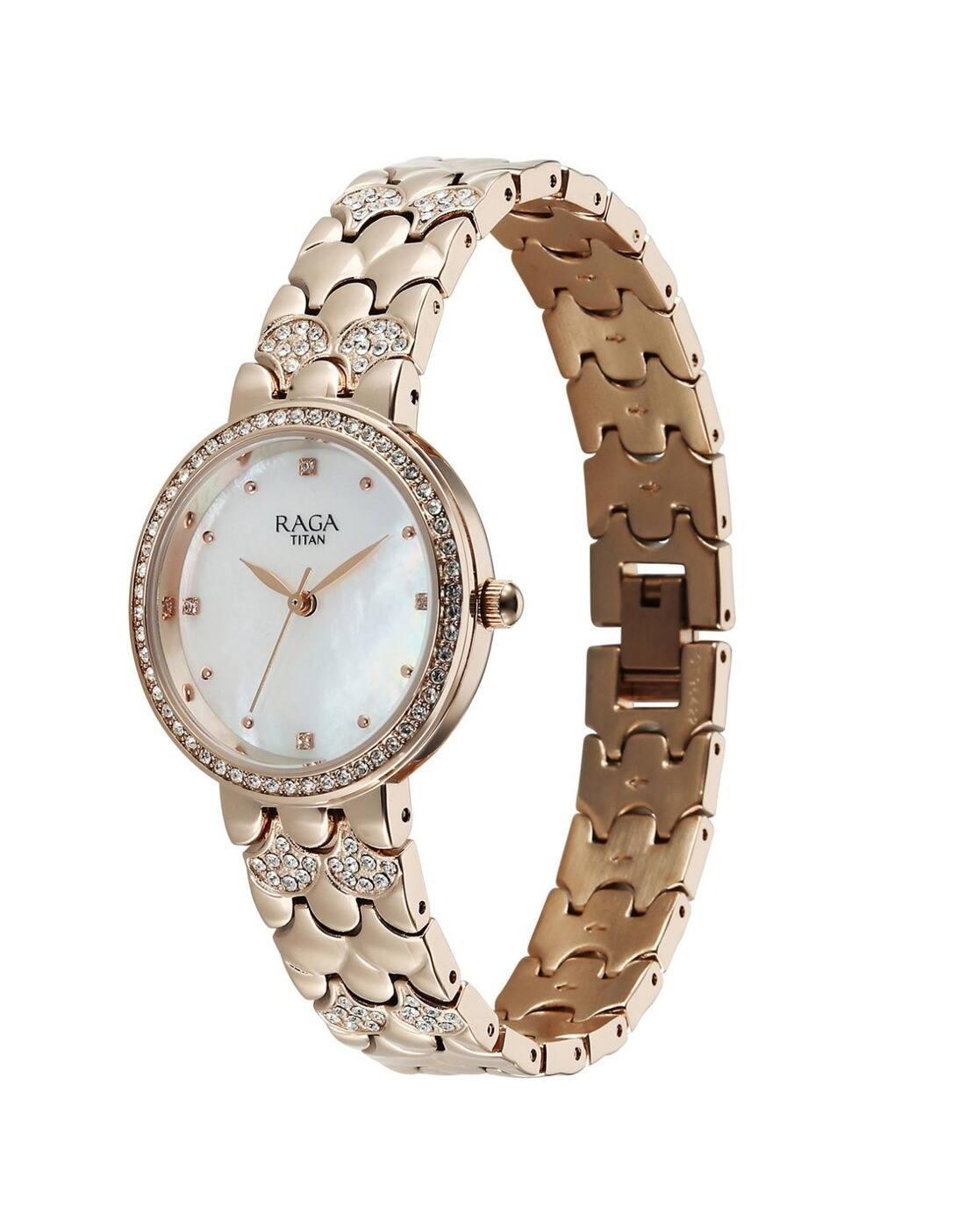 Women Spotlight 2.0 Brass Strap Analogue Watch-95424WM01