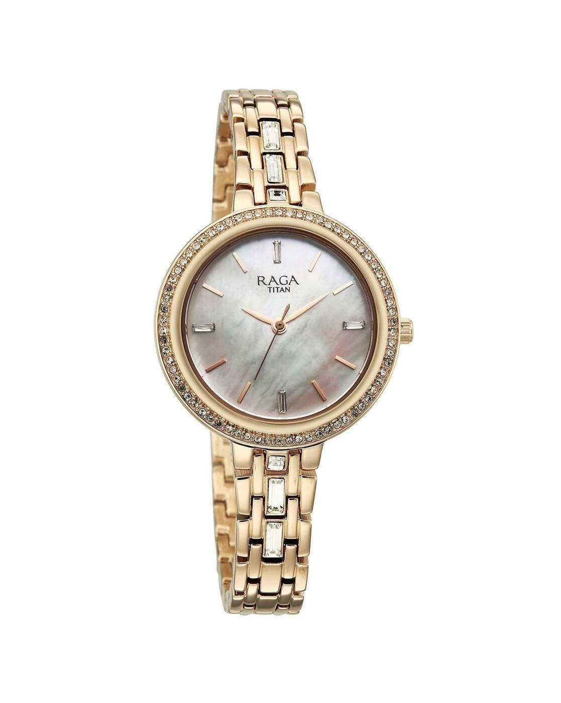 Women Spotlight 2.0 Brass Strap Analogue Watch-95424WM01